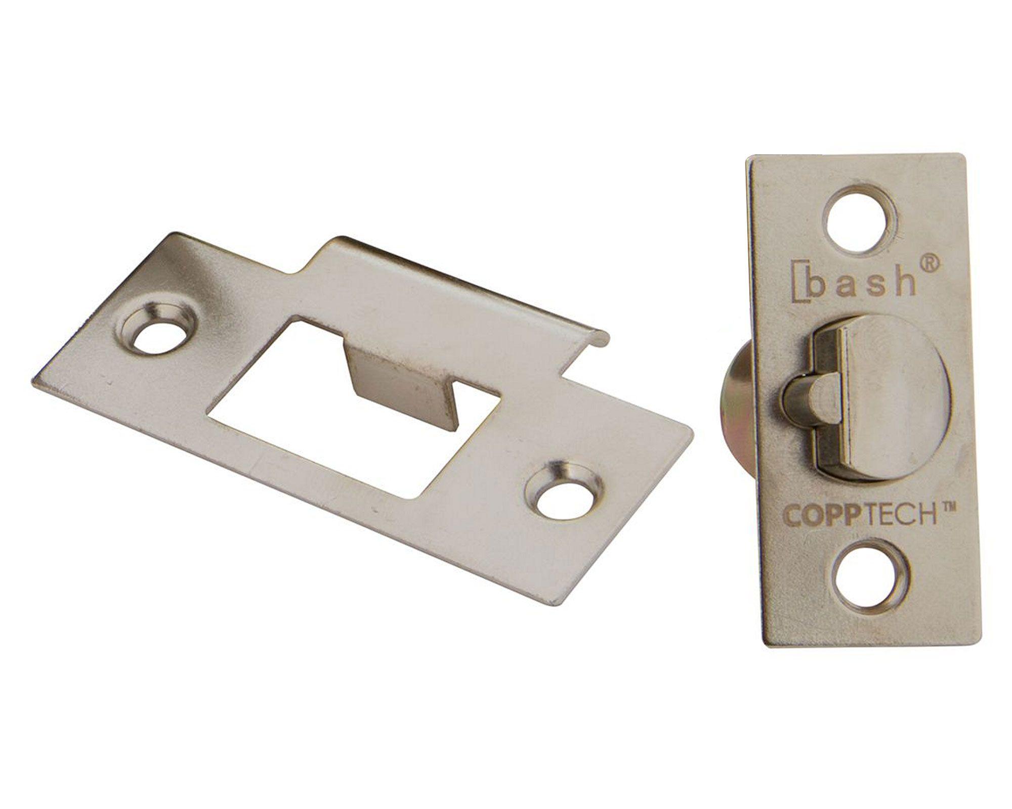 Cerradura cilíndrica pomo dormitorio plata antibacteriana Bash-3