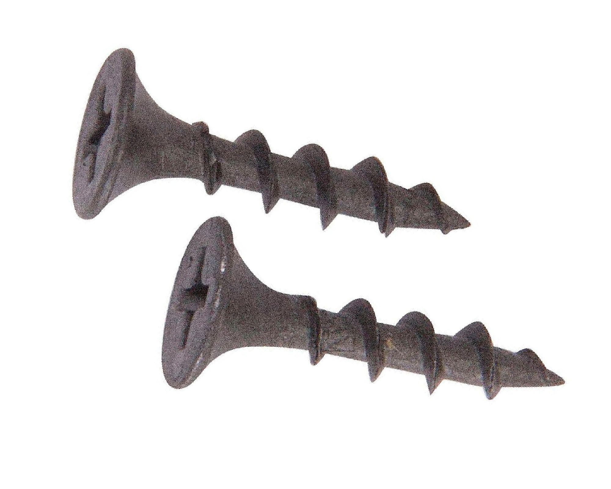 Tornillo 6 x 3/4'' placa yeso cartón rosca gruesa negro x100 unidades Imporper-0