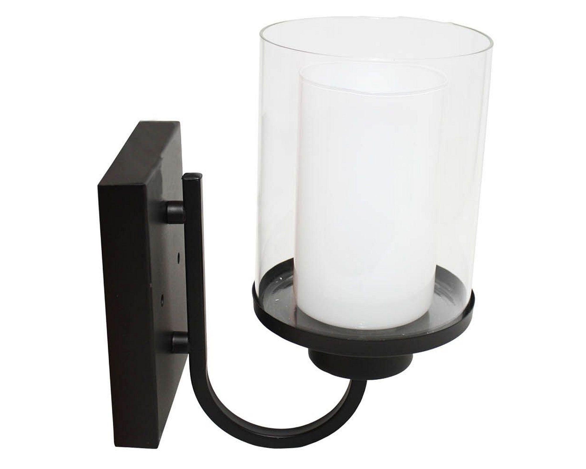 Aplique 1L E27 Bari blanco/negro-0