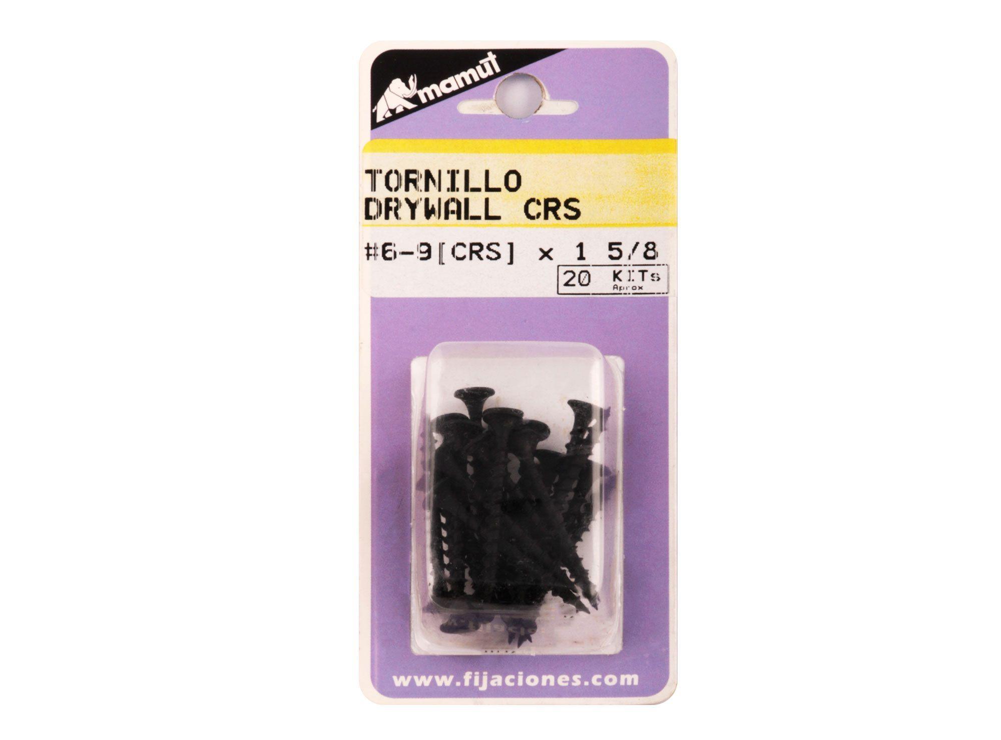 Tornillo autoperforante 6-9 (crs)x1 5/8'' negro Mamut-1