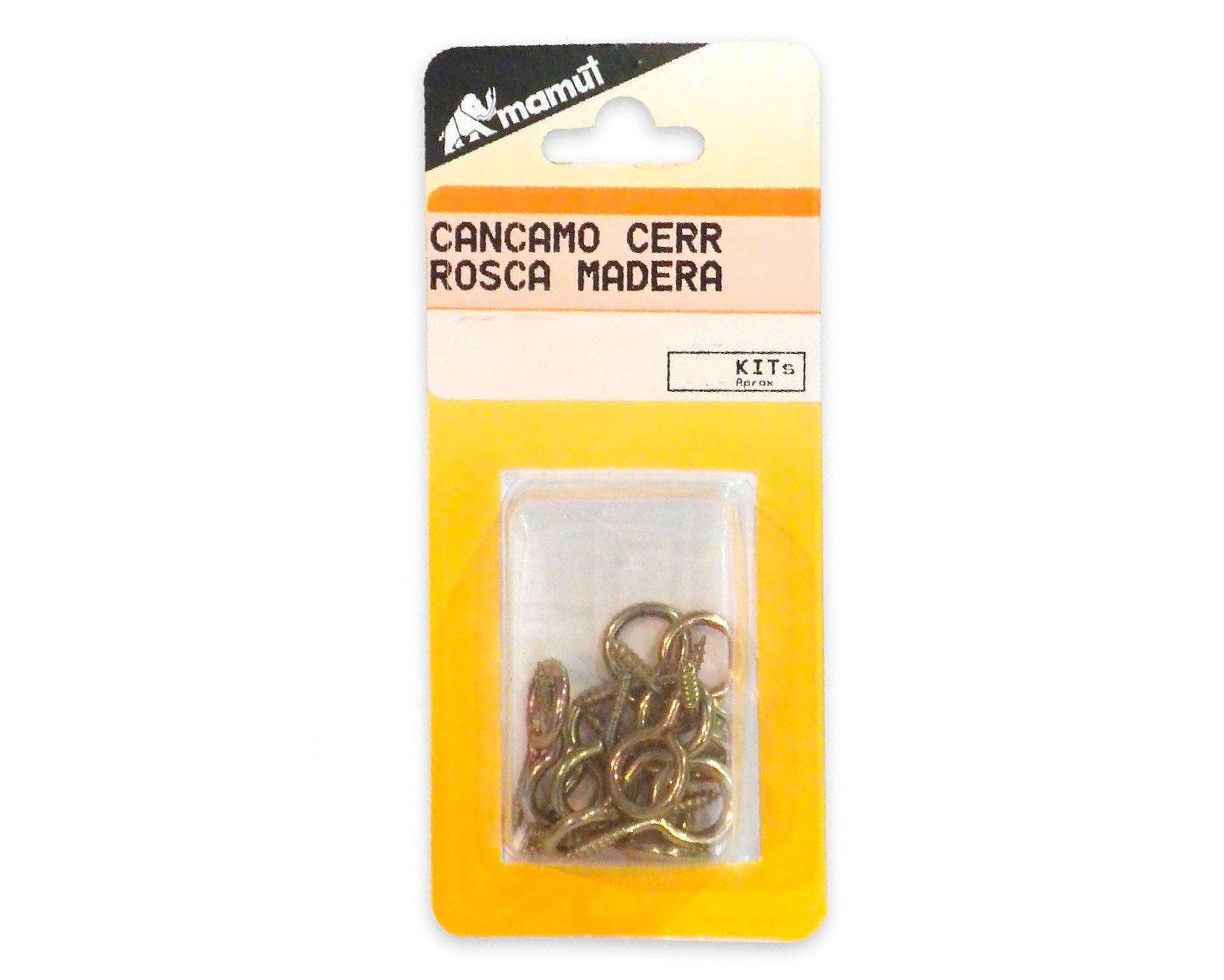 Cáncamo cerrado #1 2,5x30 mm zincado 15 unidades Mamut-1