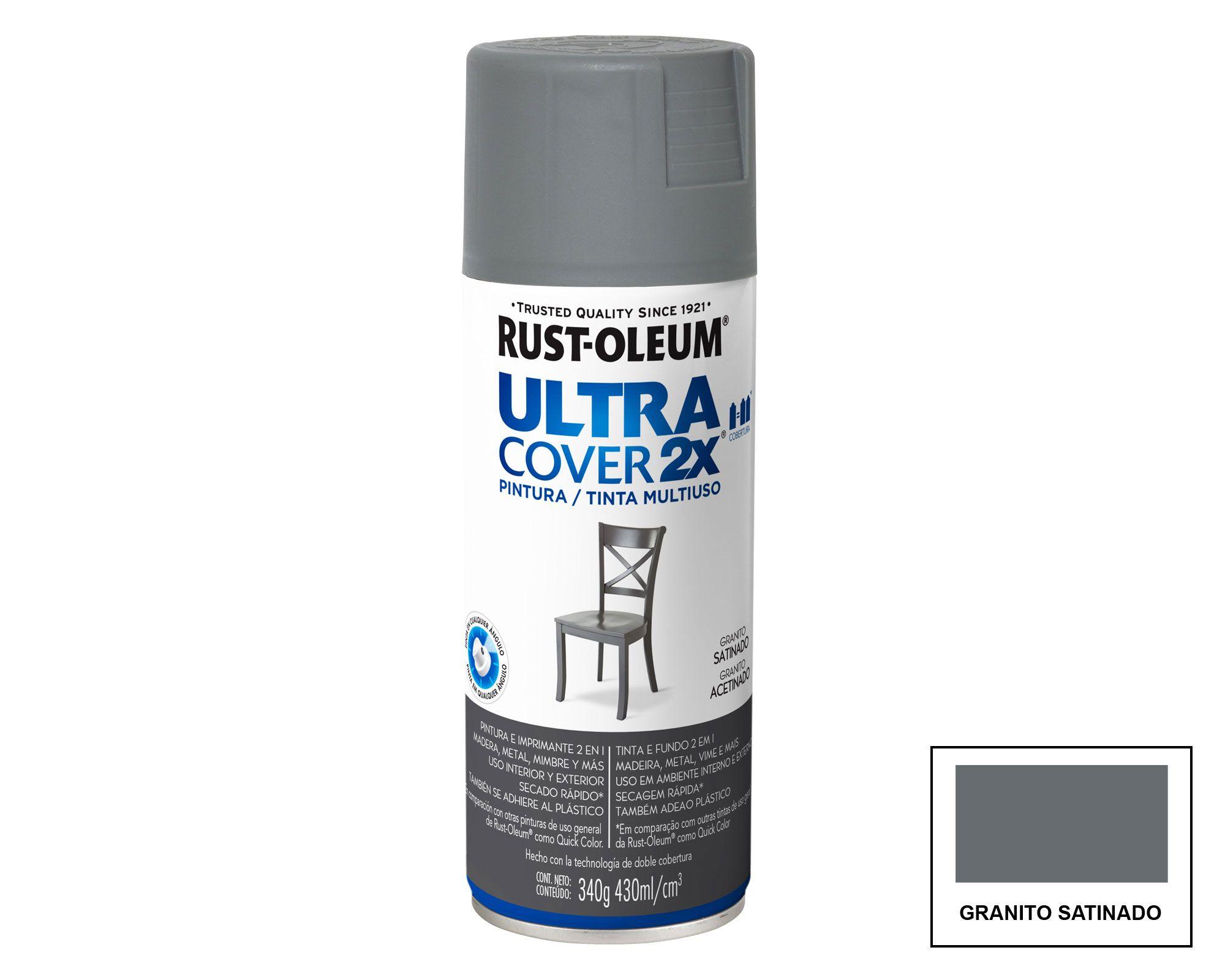 Pintura spray 430 ml Ultra cover 2X granito satín Rust-Oleum-0