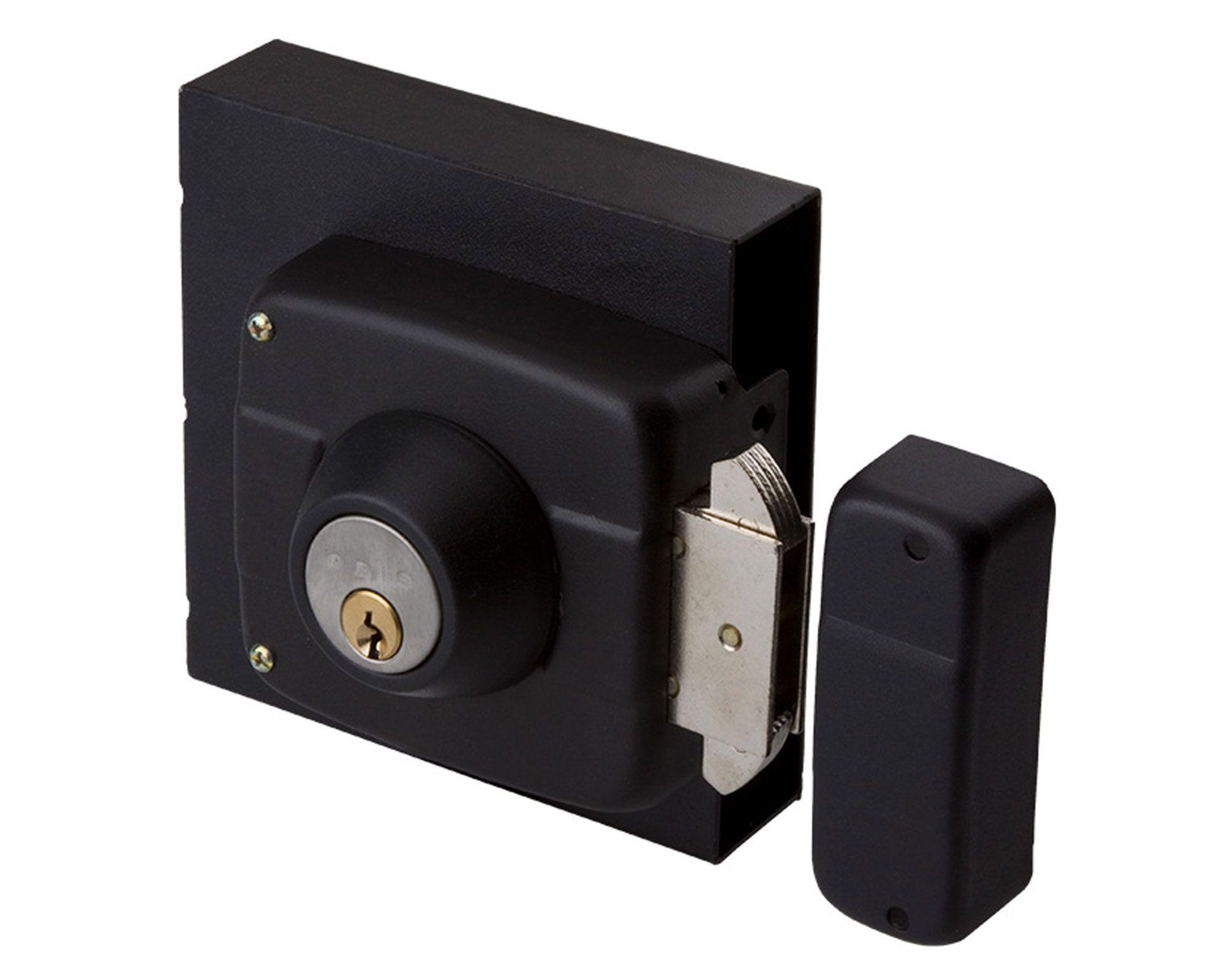 Cerradura sobreponer puertas de 35 a 50 mm 393 negro Odis-1