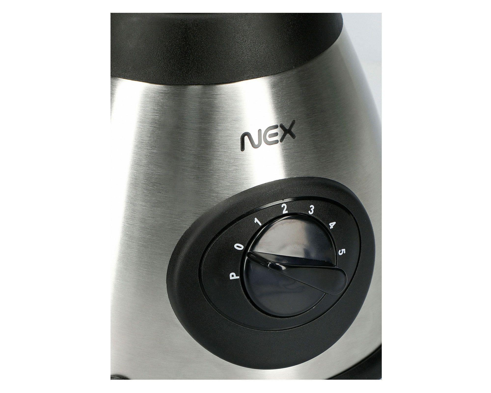 Licuadora 1,25 litros Blender inox/negro-4