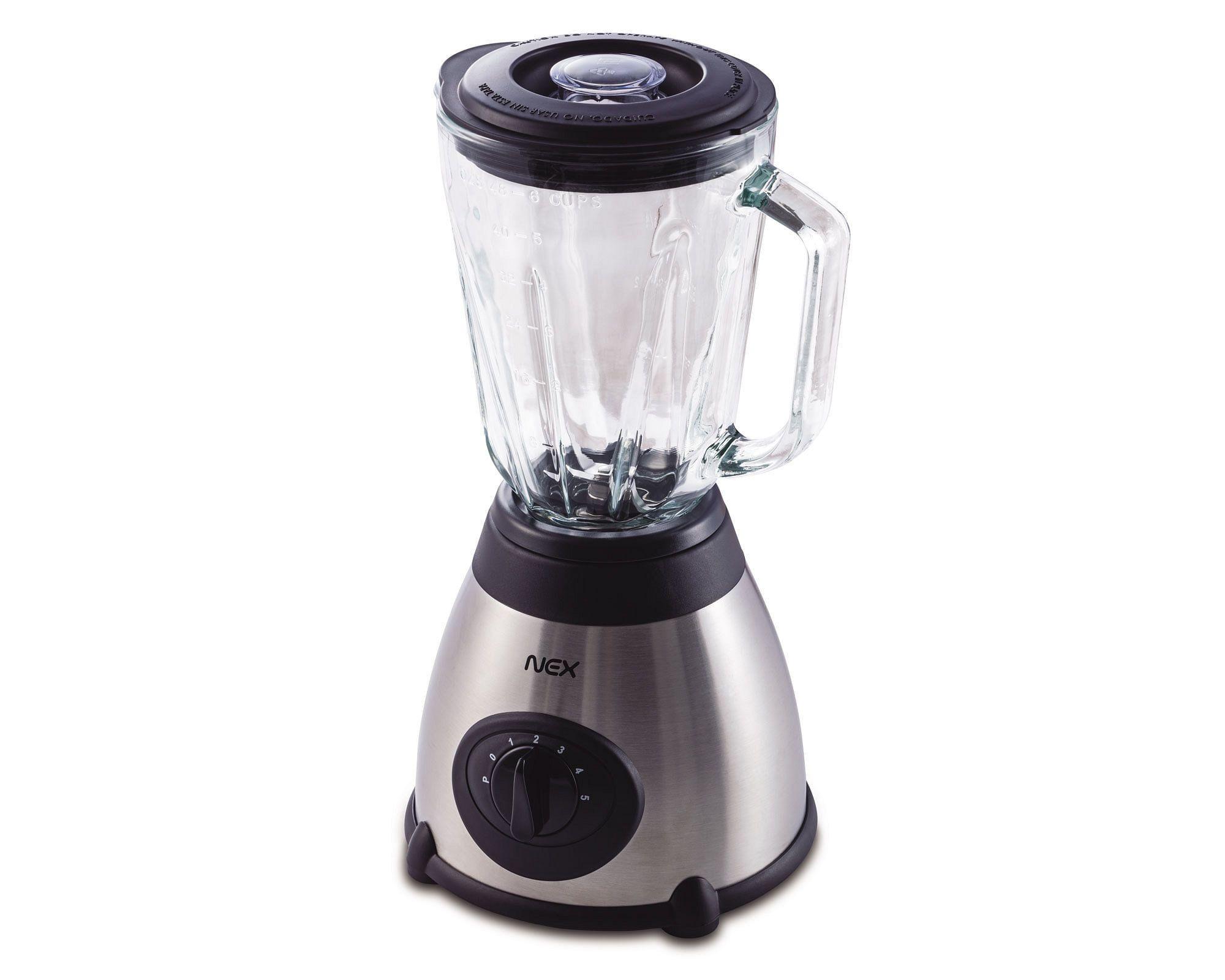 Licuadora 1,25 litros Blender inox/negro-0