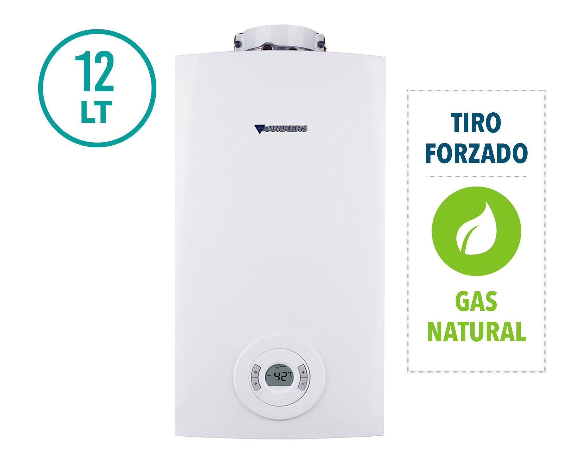 Calefont ionizado tiro forzado 12 lt gas natural WTD12 Junkers-6