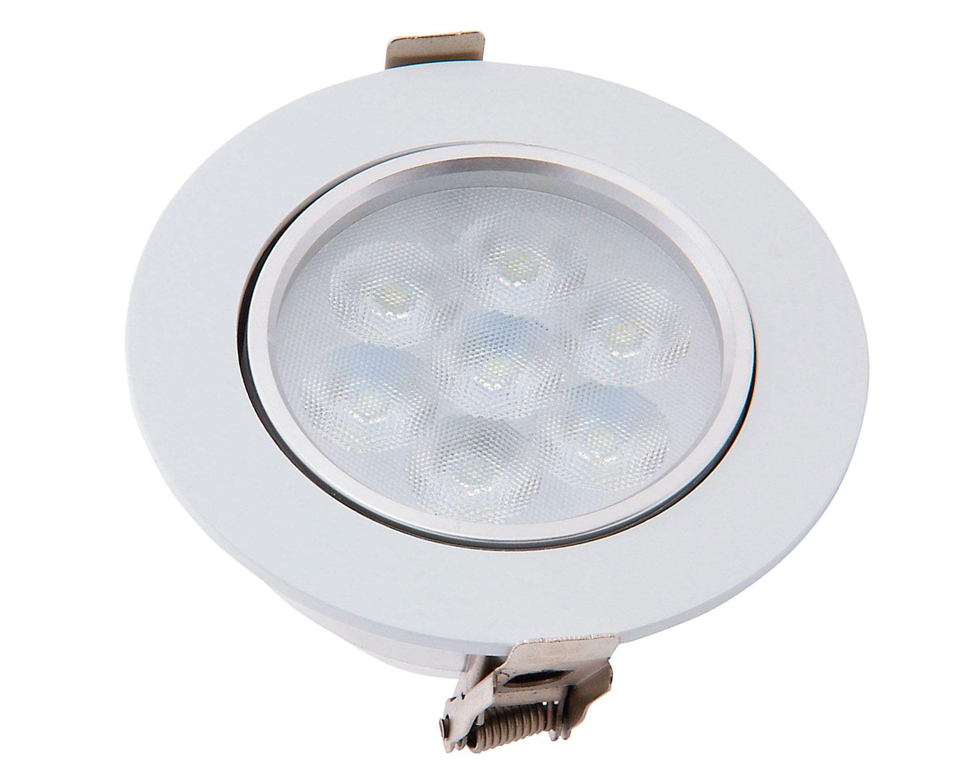 Foco embutido 9 cm 1L LED luz fria blanco Drl-0