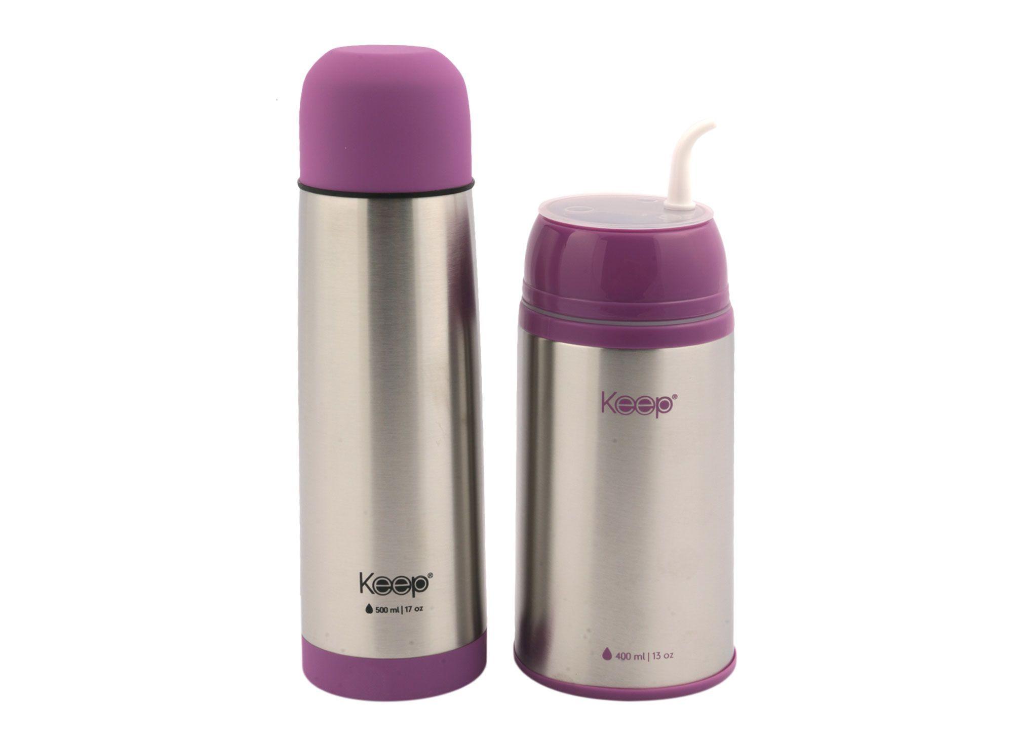 Termo bala 500 ml + termo mate 400 ml Keep-3