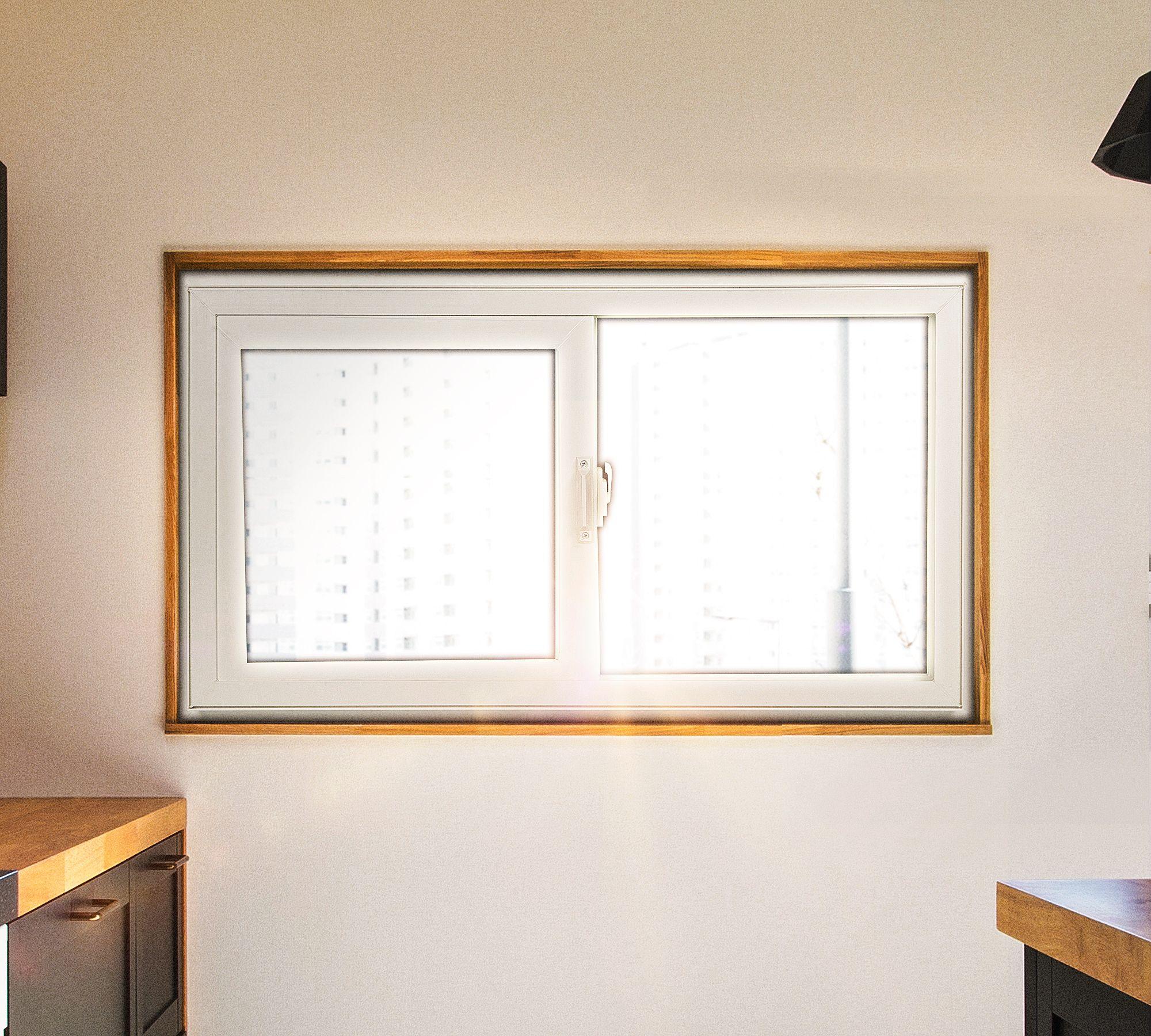 Ventana PVC 91x50 cm Termopanel Corredera-0