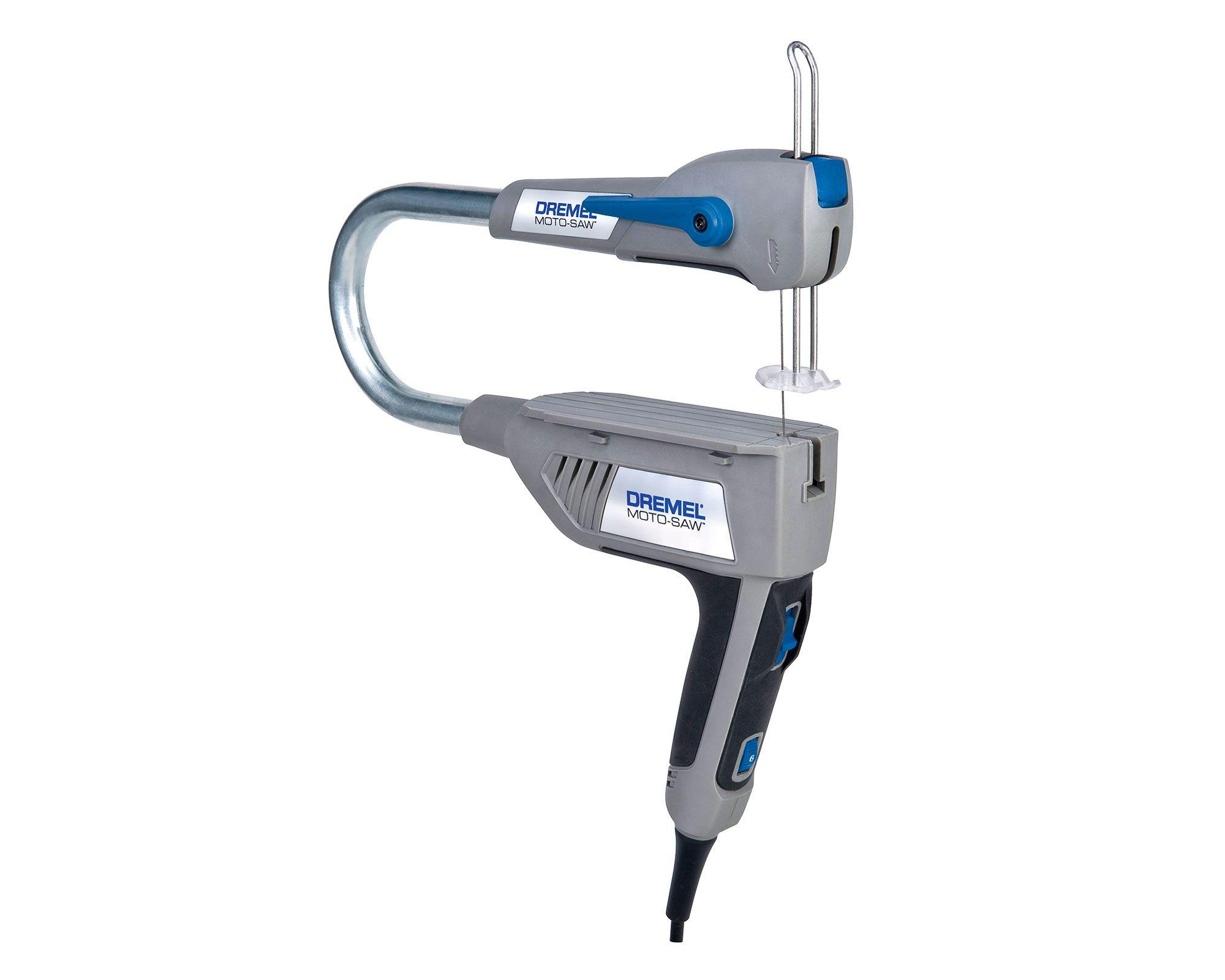 Sierra caladora de banco 70W Moto-Saw + 10 accesorios Dremel-4