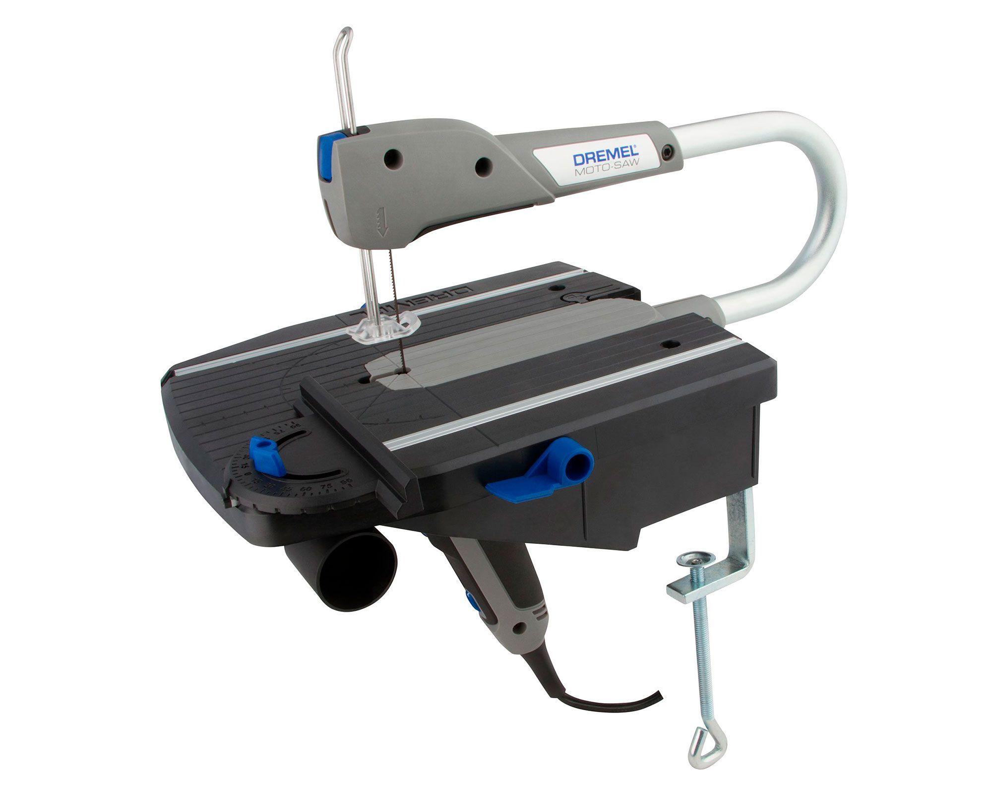 Sierra caladora de banco 70W Moto-Saw + 10 accesorios Dremel-1