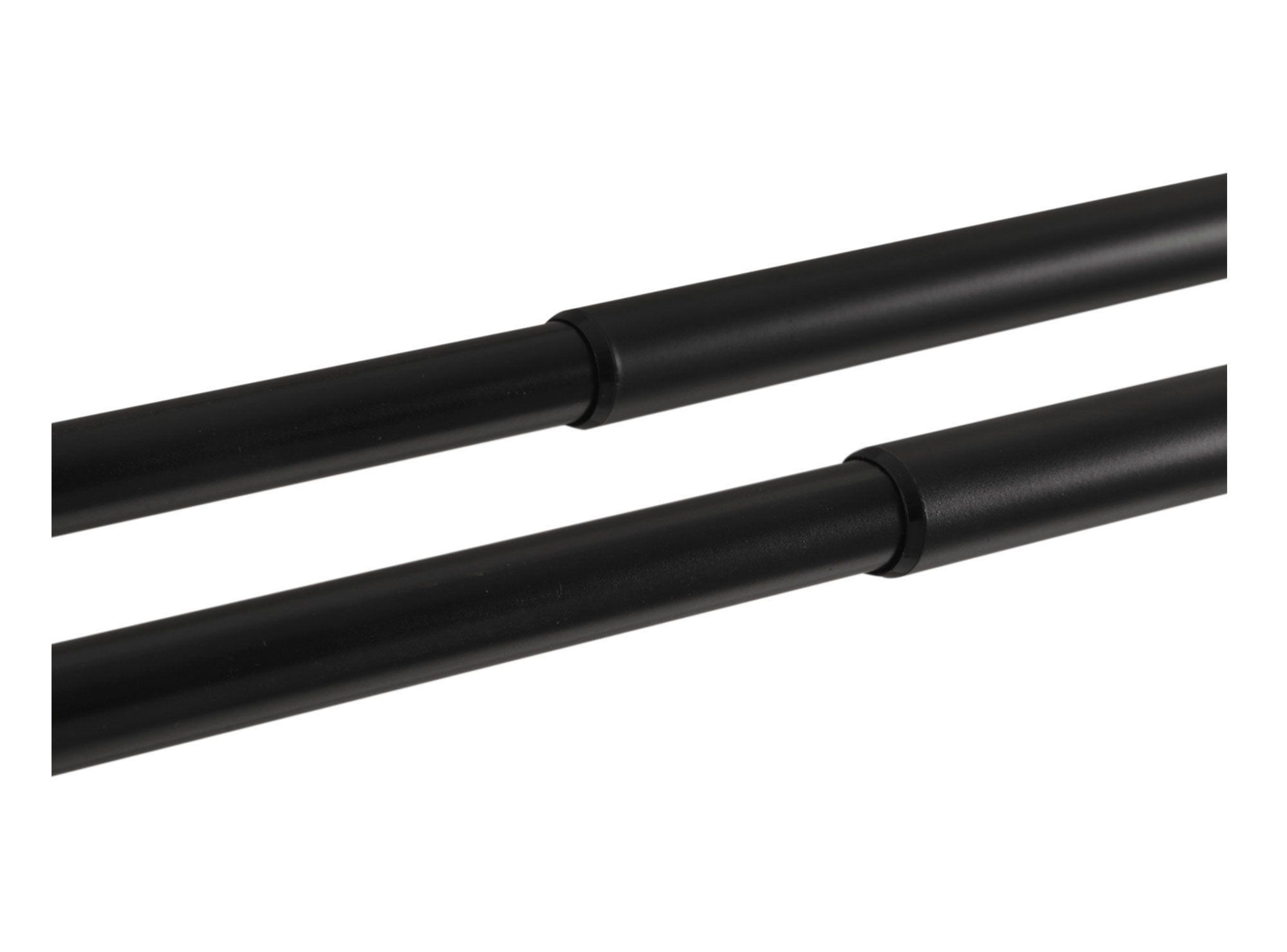 Barra extensible doble 120-210 cm borla negro Cotidiana-2