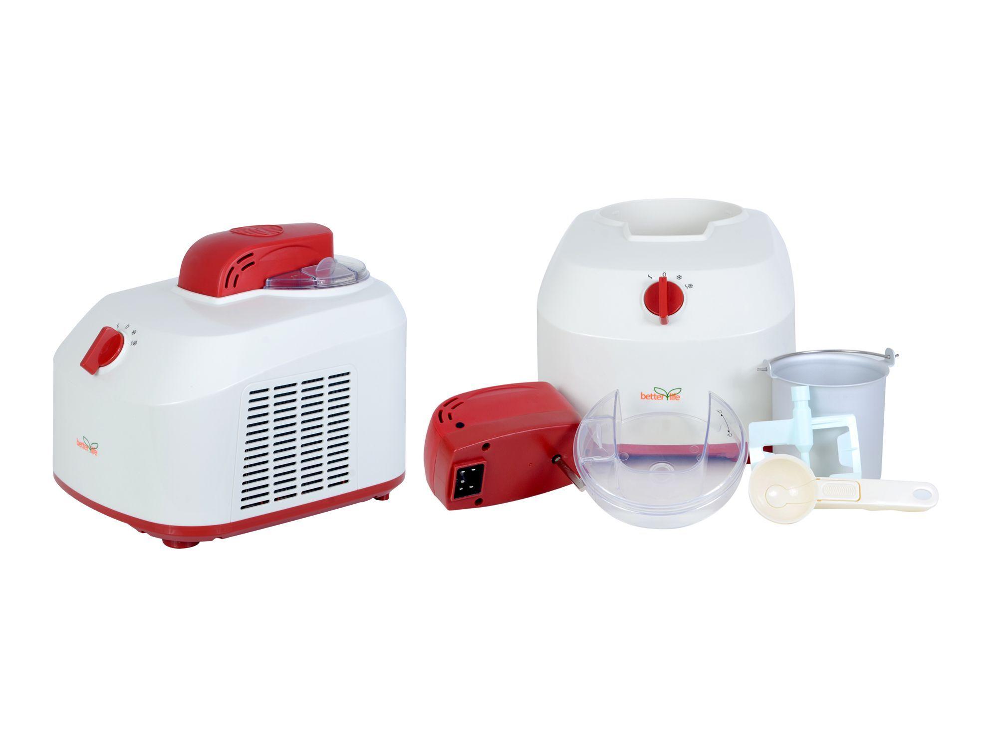 Máquina de helados 1 litro Ice-1016 blanco/rojo Betterlife-1