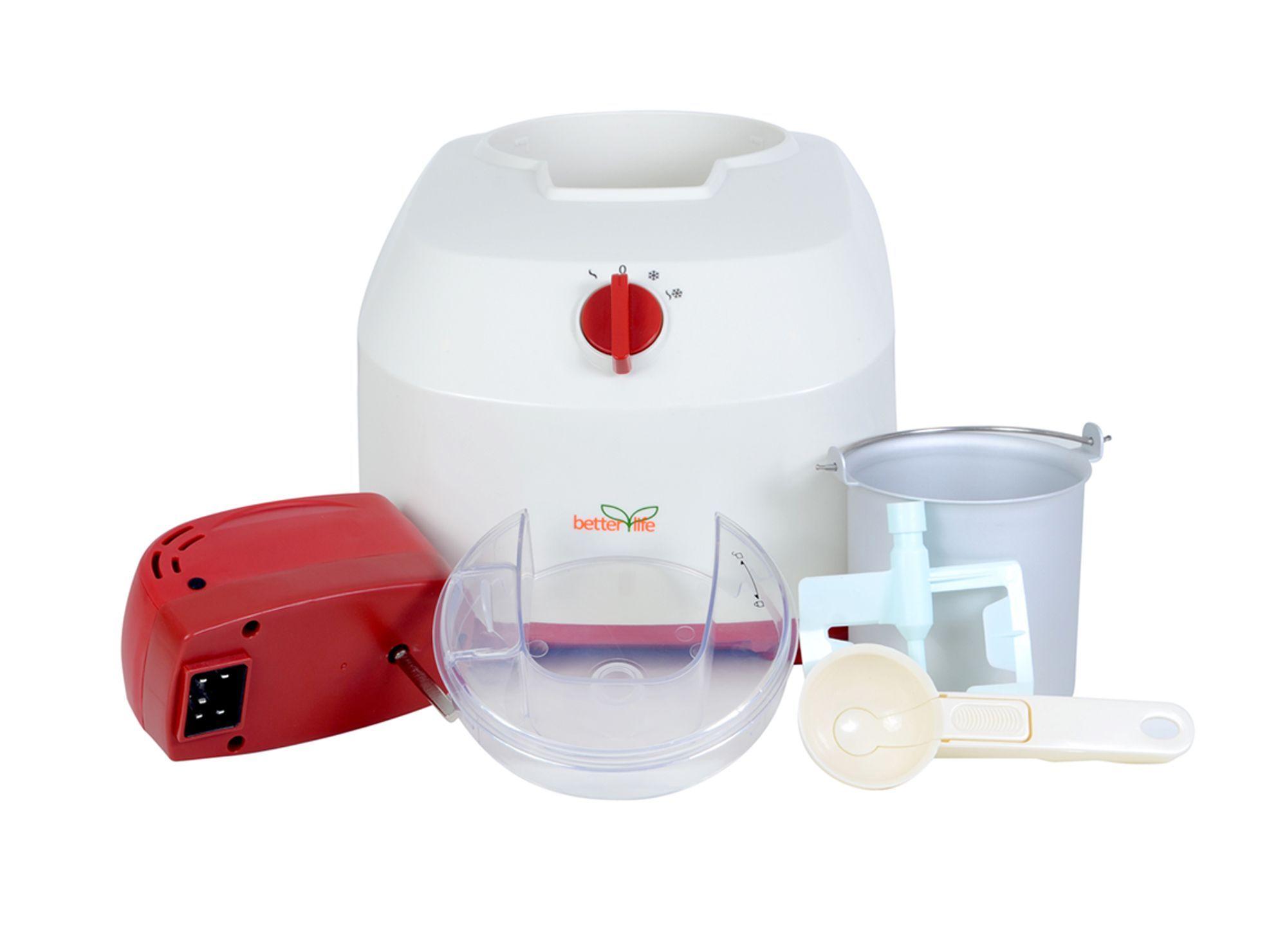 Máquina de helados 1 litro Ice-1016 blanco/rojo Betterlife-0