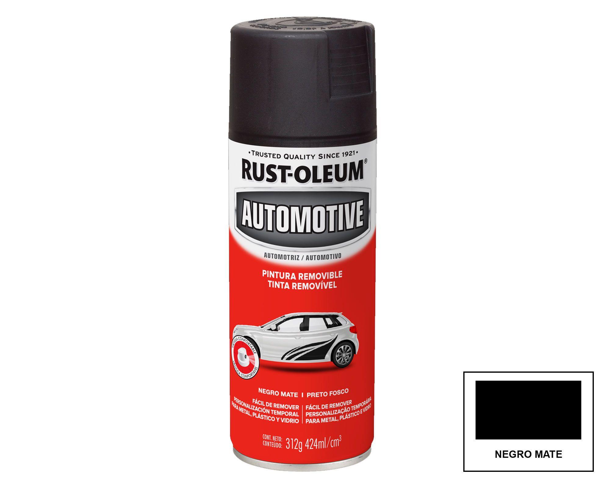Pintura removible spray 424 ml Peel coat negro mate Rust-Oleum-0