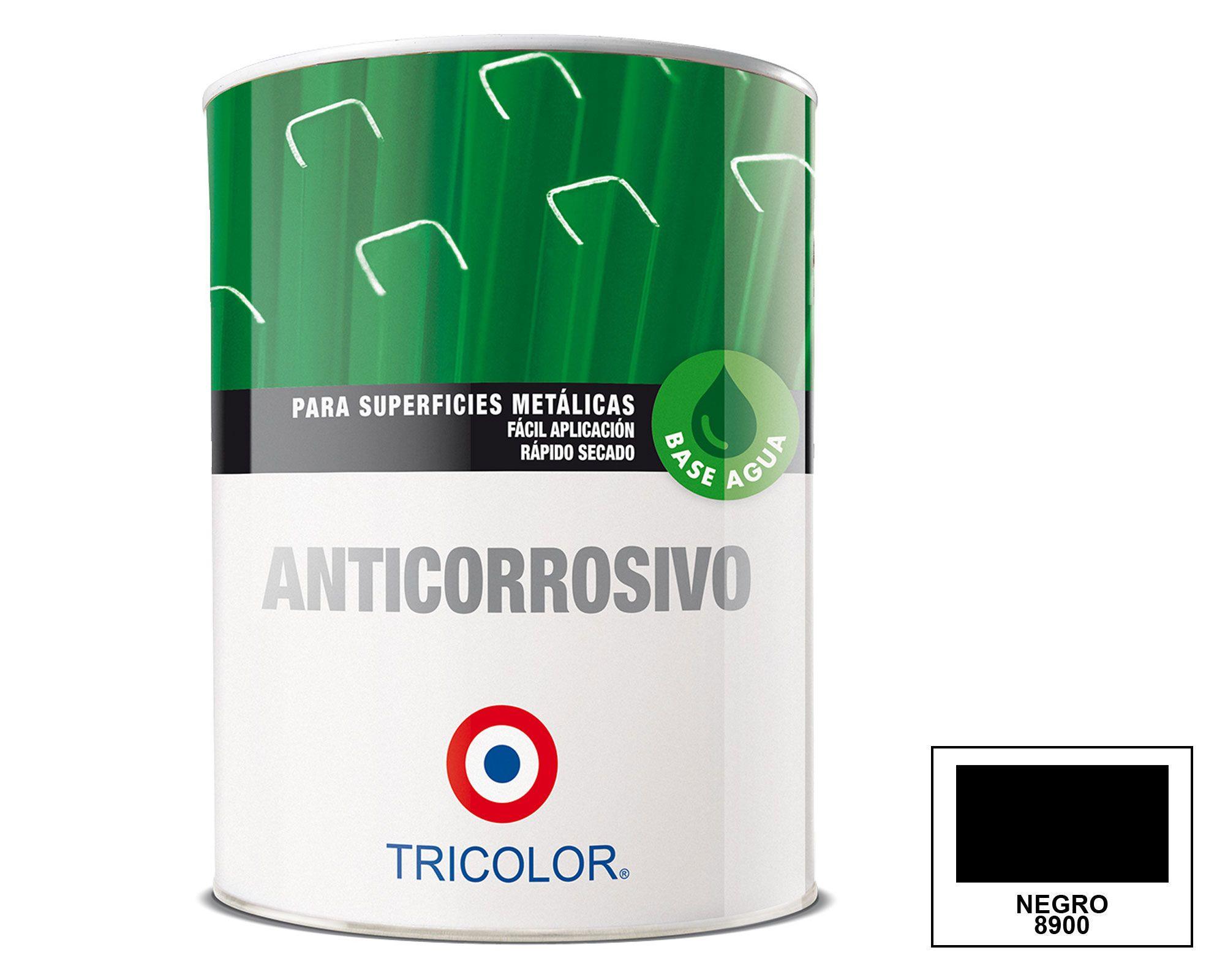 Anticorrosivo al agua 1/4 galón negro mate Tricolor-0