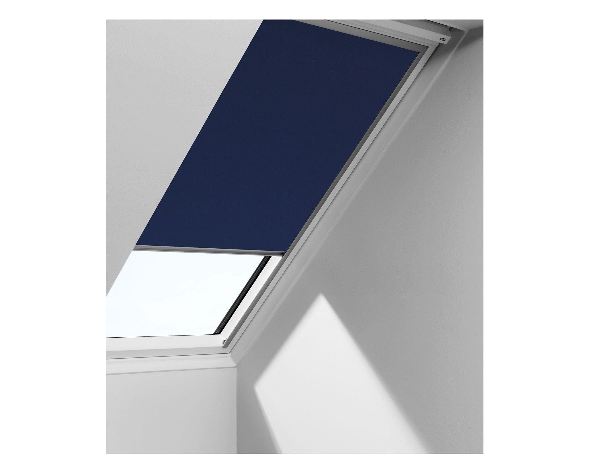 Cortina blackout SK08 azul marino Velux-1