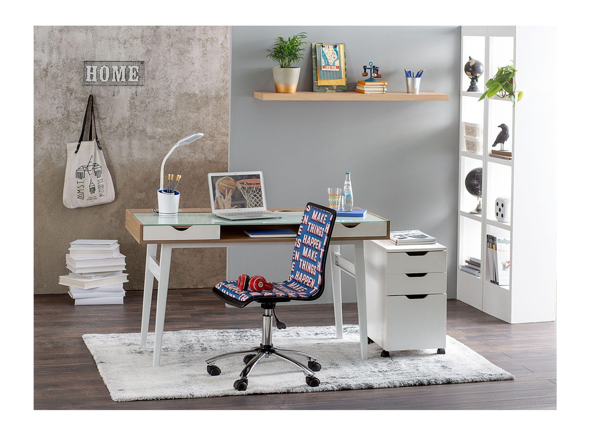 Escritorio 2 cajones Effektiv almond M+Design-6