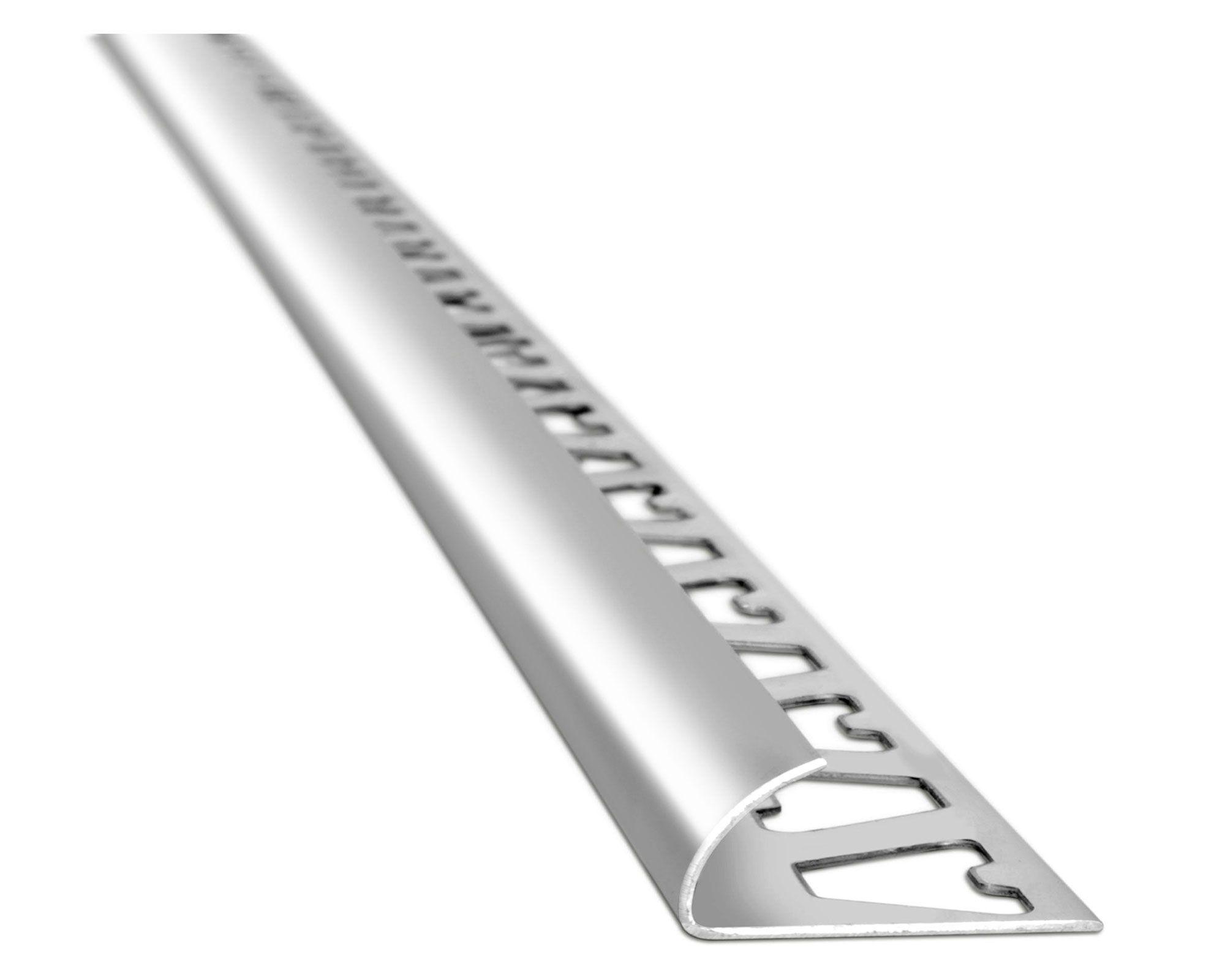 Guardacanto 9x15 mm 2.44 metros Cromo gris-0