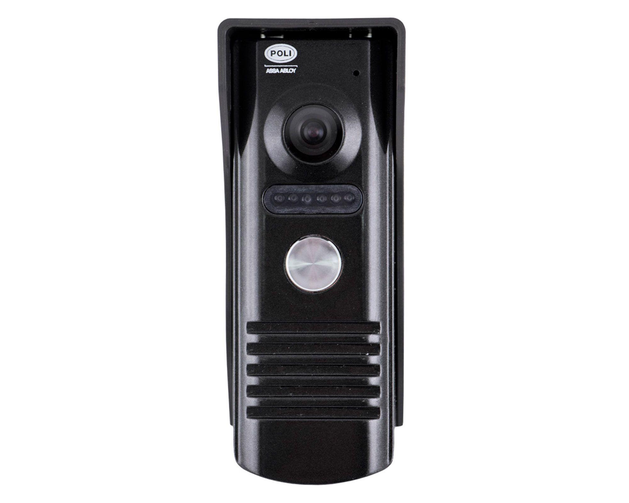 Cerradura sobreponer eléctrica negro + videportero 4,3'' Poli-1