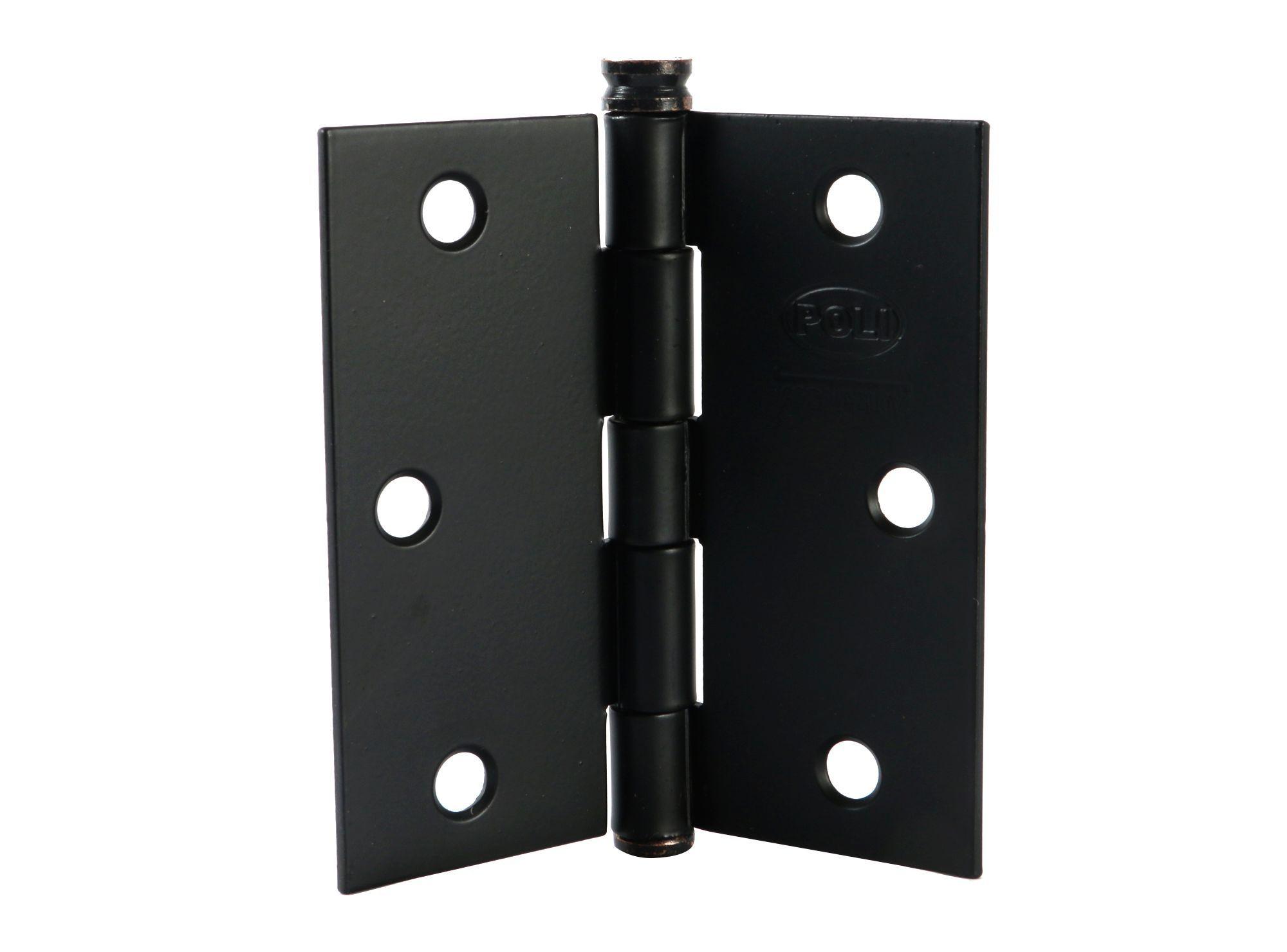 Bisagra 3,5x3,5'' Rústica negro Poli-2