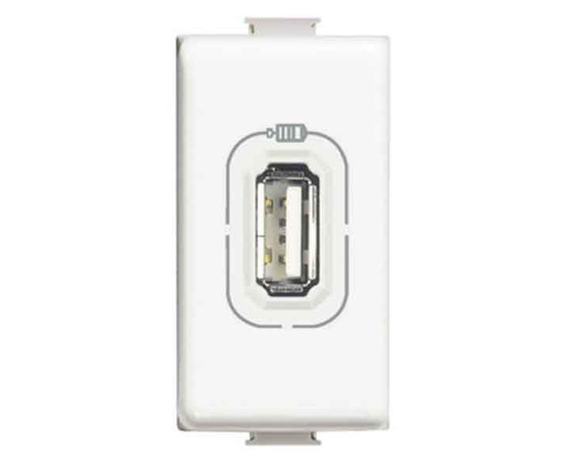 Modulo cargador usb matix blanco Bticino-0