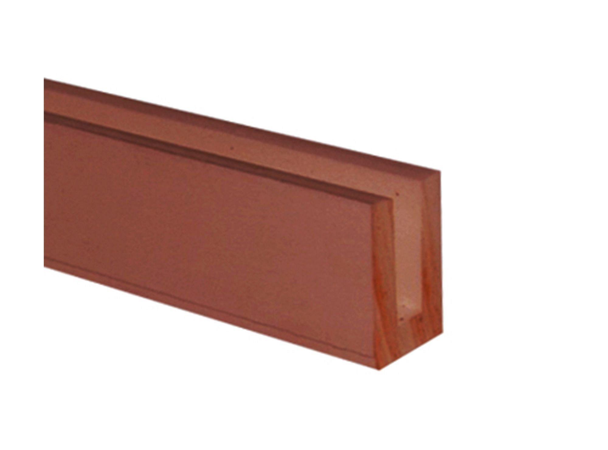 Perfil terminal U 2,40 m Treillage redwood-0