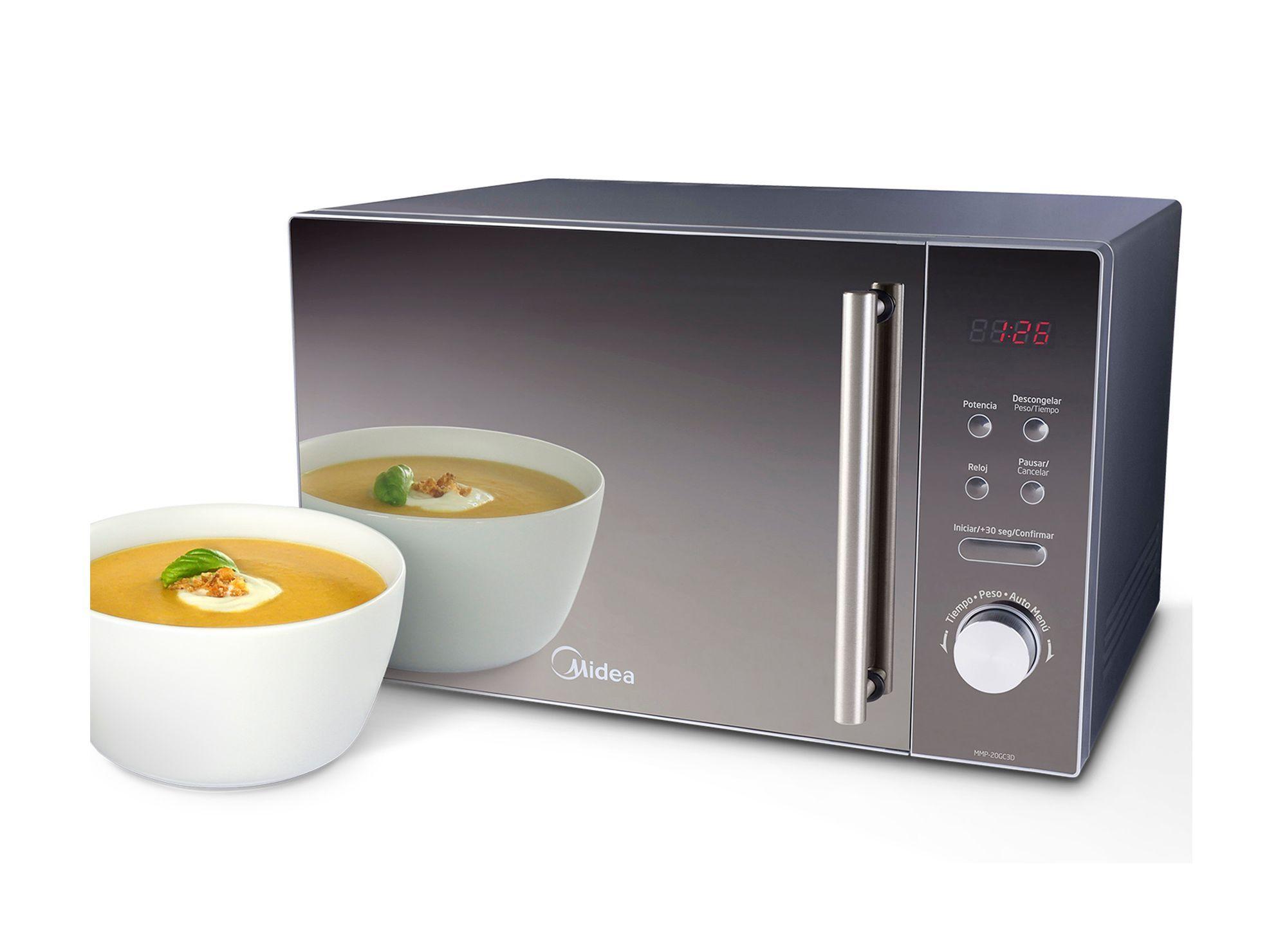 Microondas digital 20 litros Mirror Plus 20 gris Midea-2