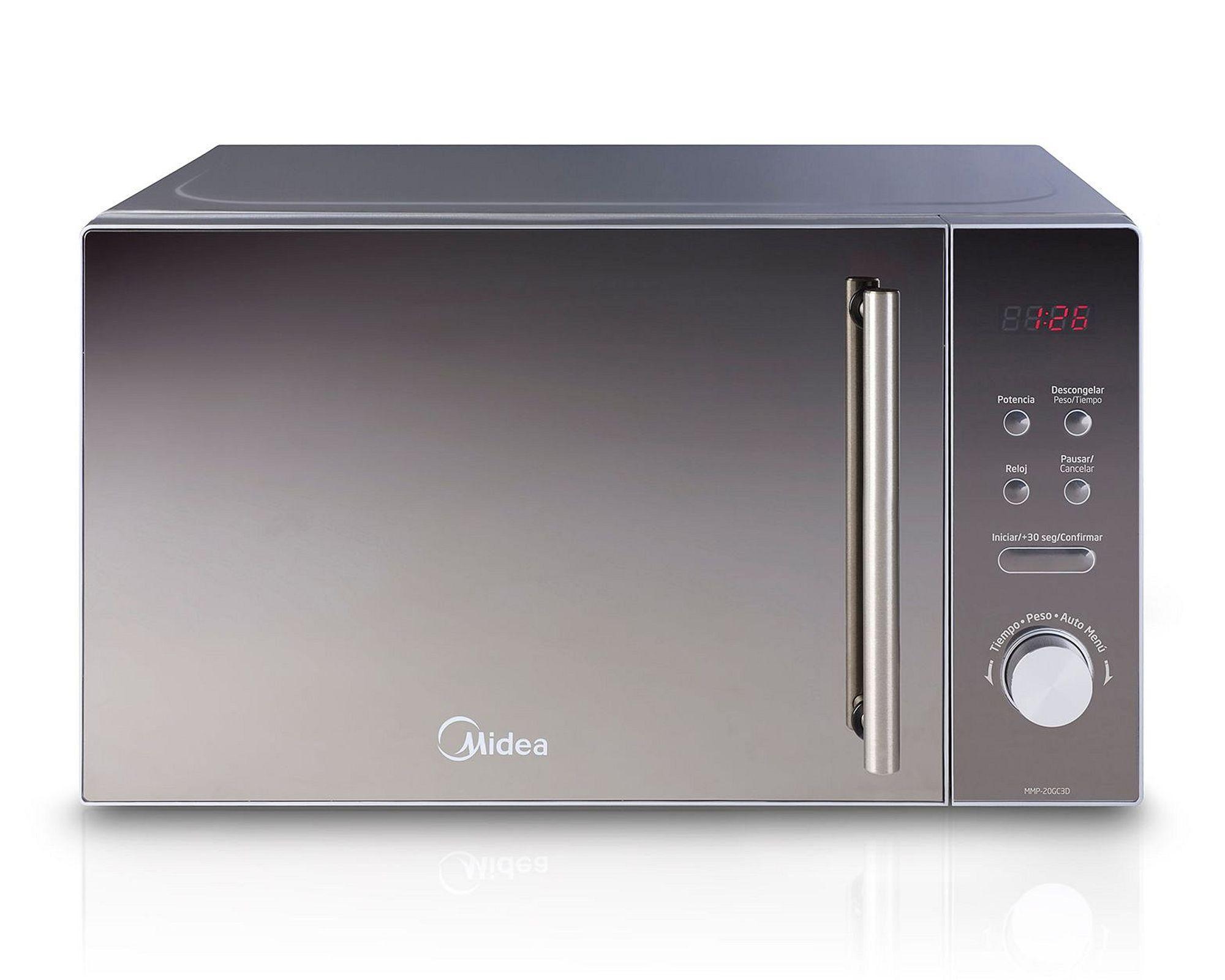 Microondas digital 20 litros Mirror Plus 20 gris Midea-0
