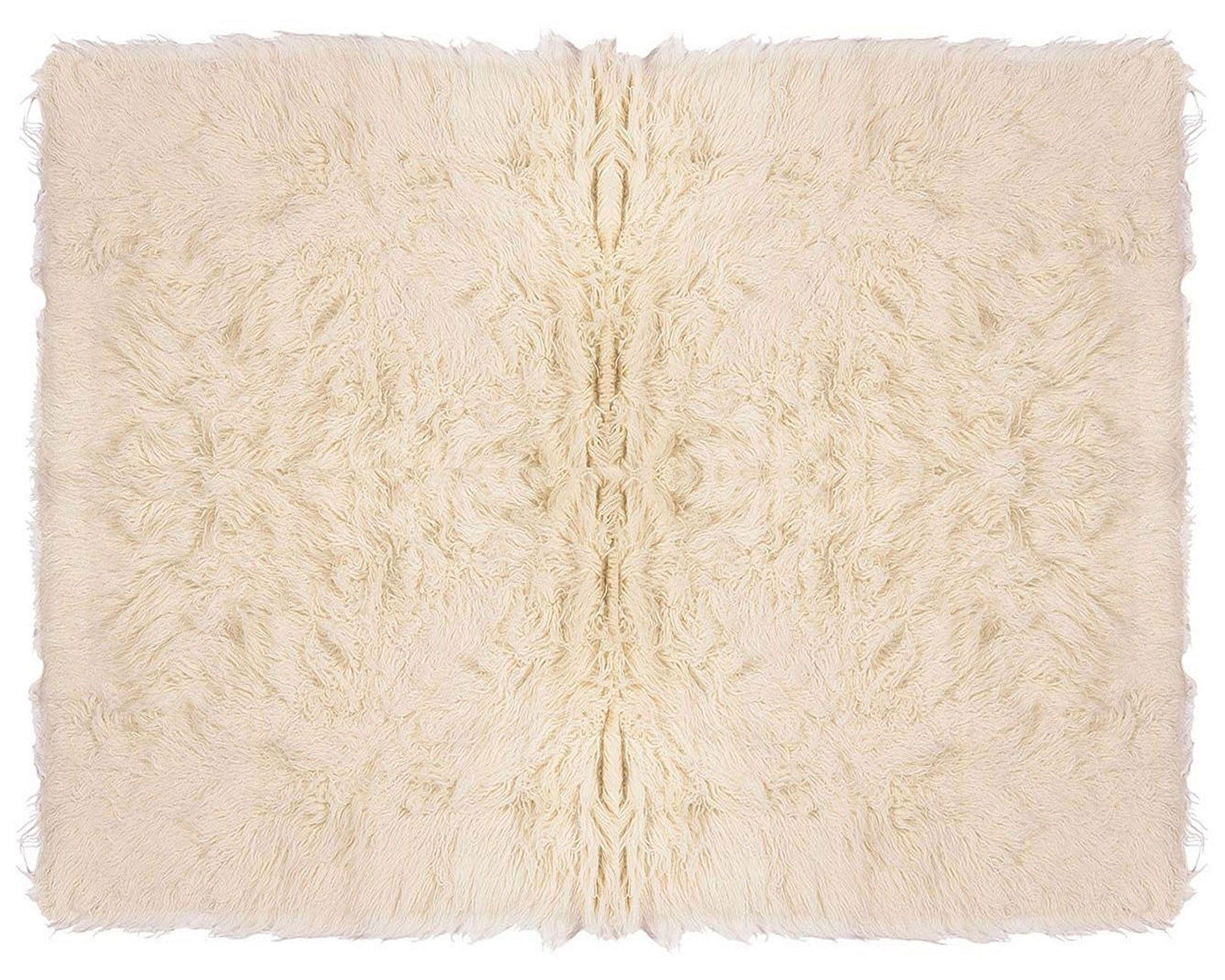 Alfombra 60x120 cm Flokati beige Dib-0