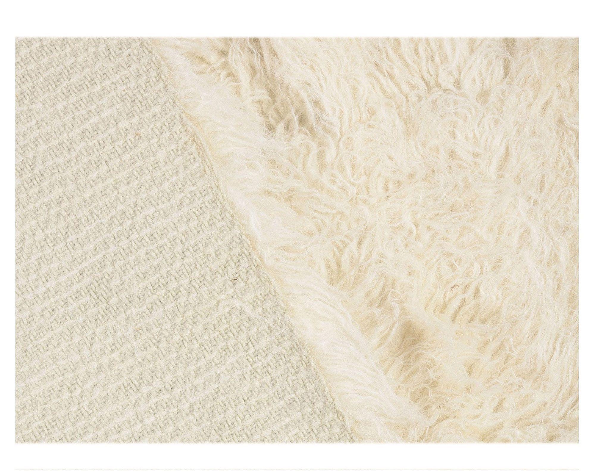 Alfombra 140x200 cm Flokati beige Dib-2