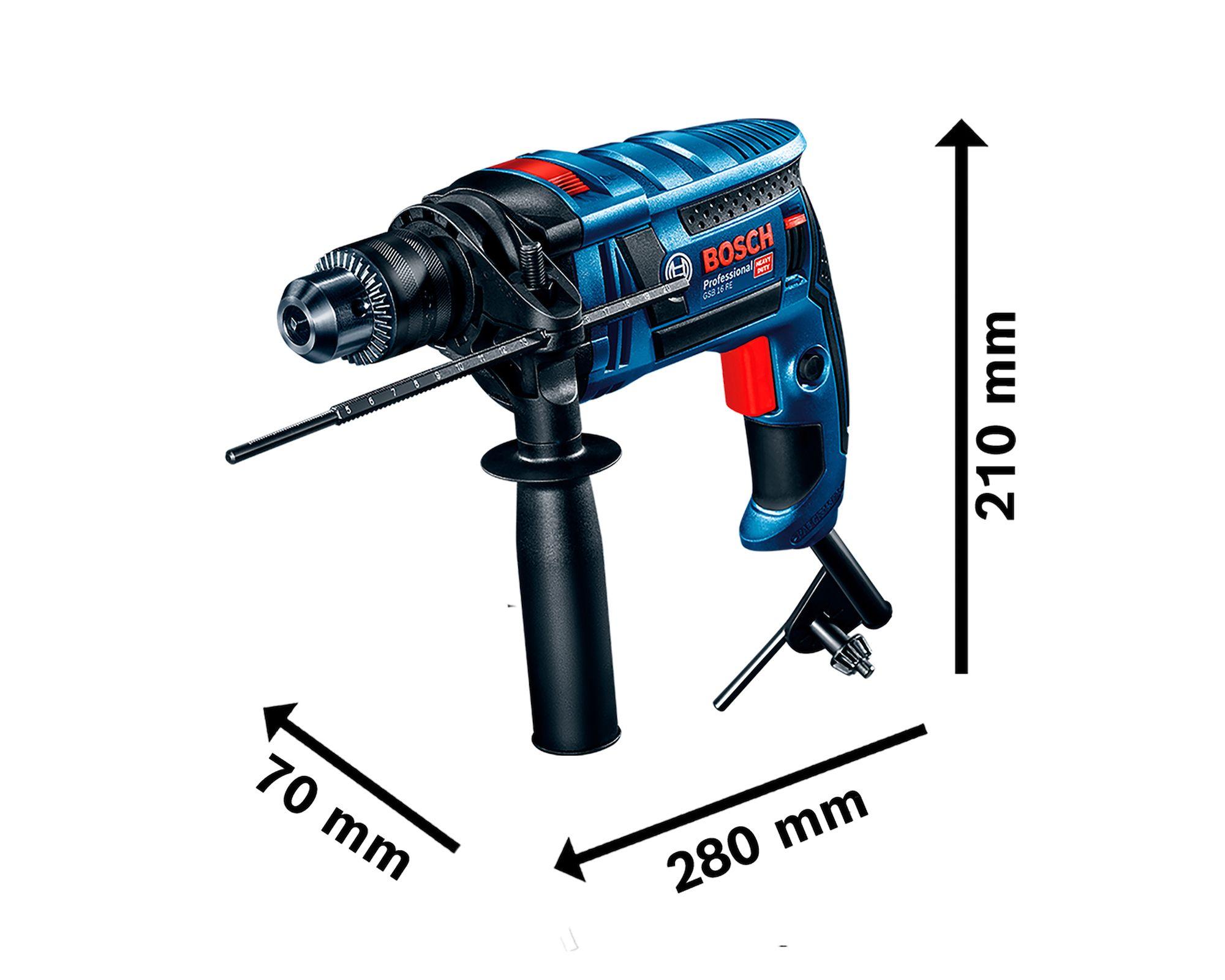 Taladro percutor 750W 13mm GSB 16 RE Bosch-5
