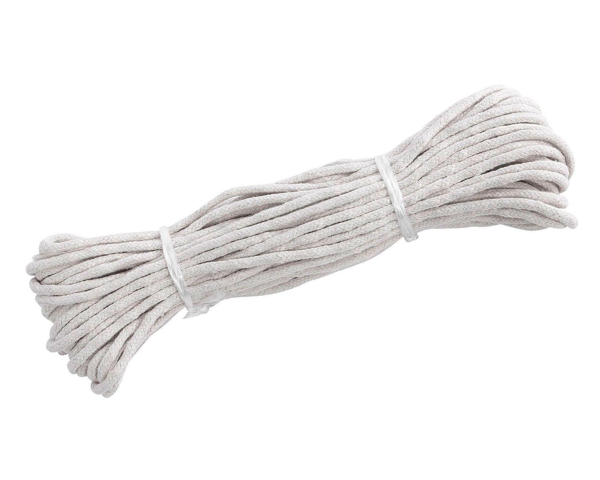 Algodón 4 mm trenzado natural x15 m Arnik-0