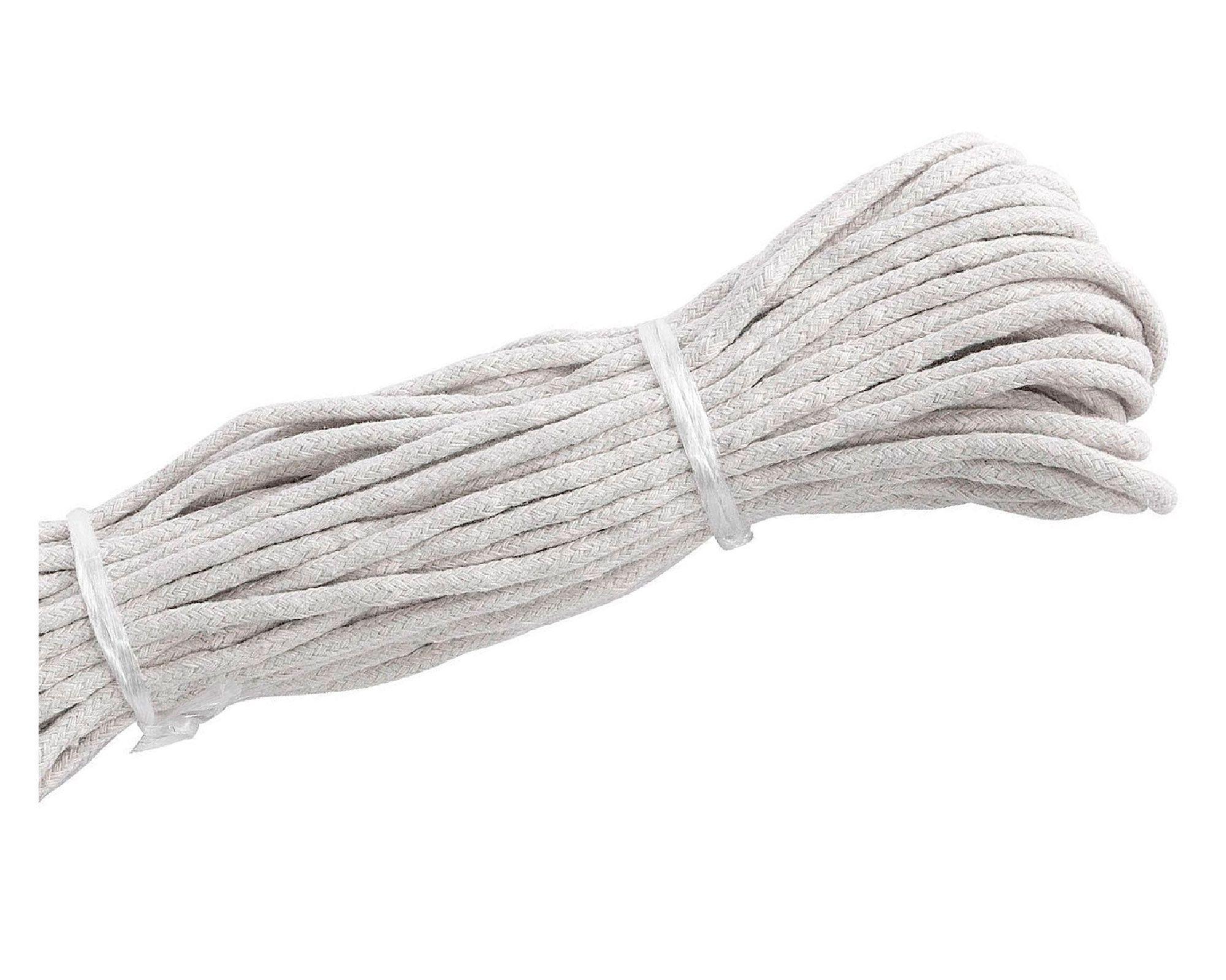 Algodón 4 mm trenzado natural x15 m Arnik-1