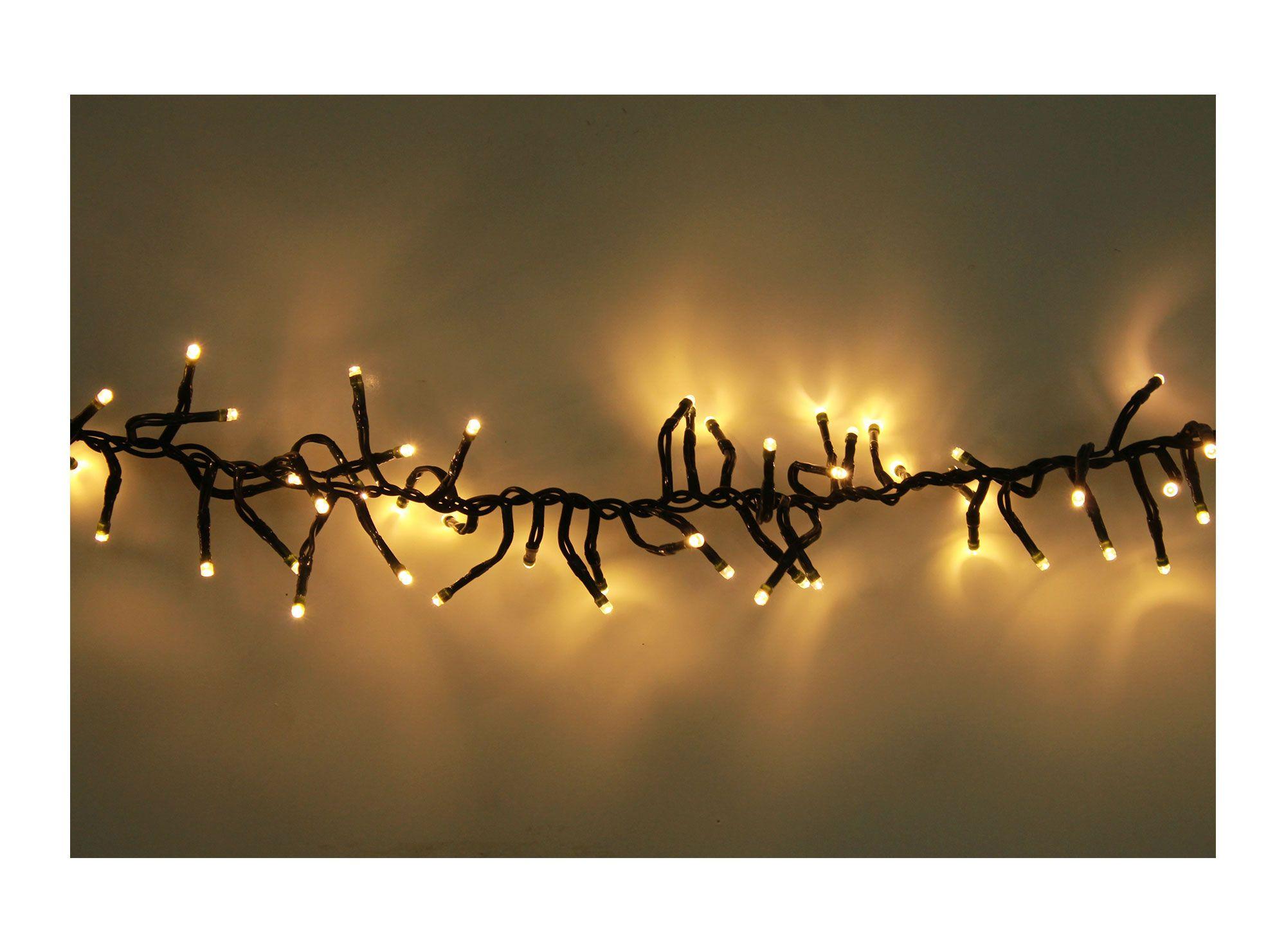 300 Luces de navidad LED espiral blanco cálido-3