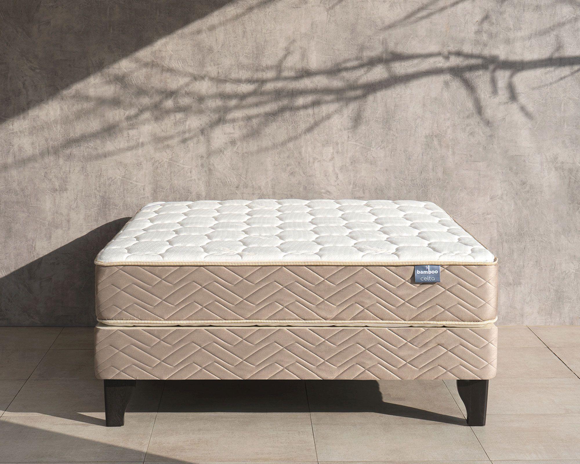 Cama europea 2 plazas x 190 cm Bamboo base dividida Celta-9