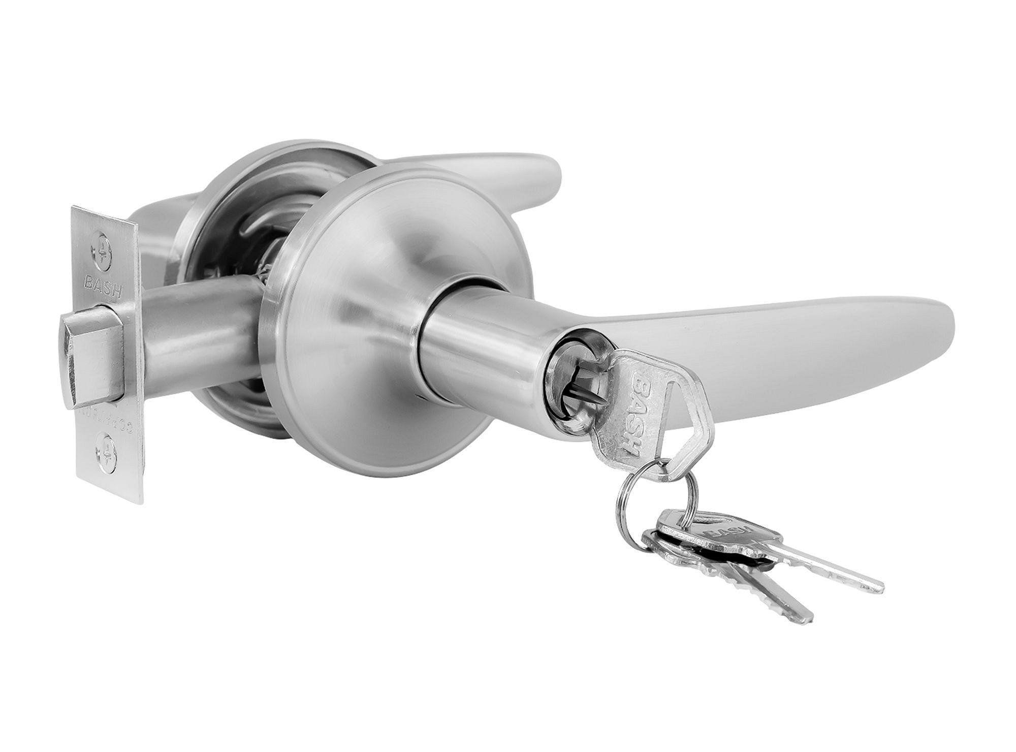 Cerradura tubular manilla acceso plata antibacteriana Bash-0