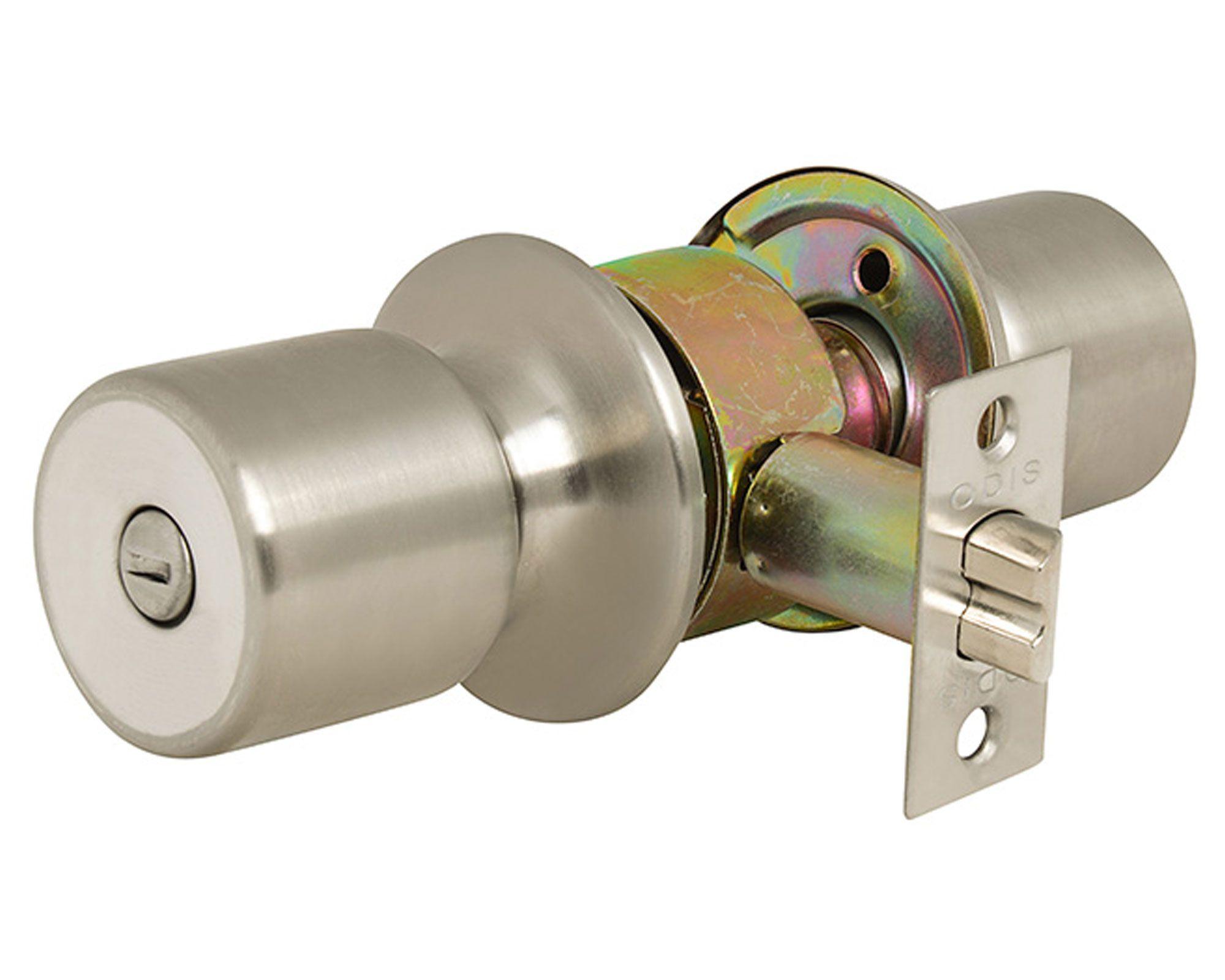 Cerradura embutir pomo baño 205 acero inoxidable Odis-0