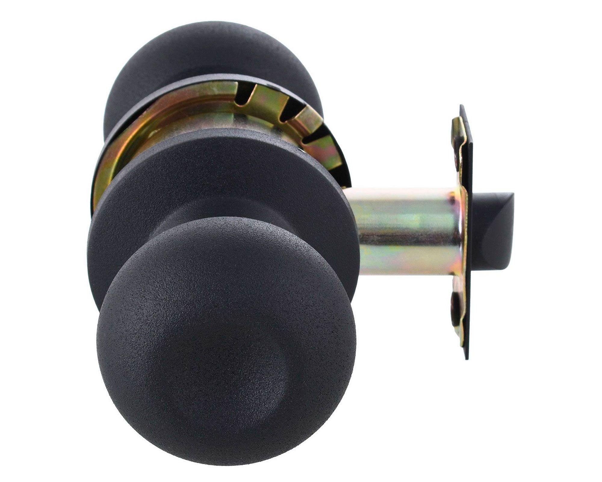 Cerradura embutir pomo libre paso 206 negro mate Odis-1