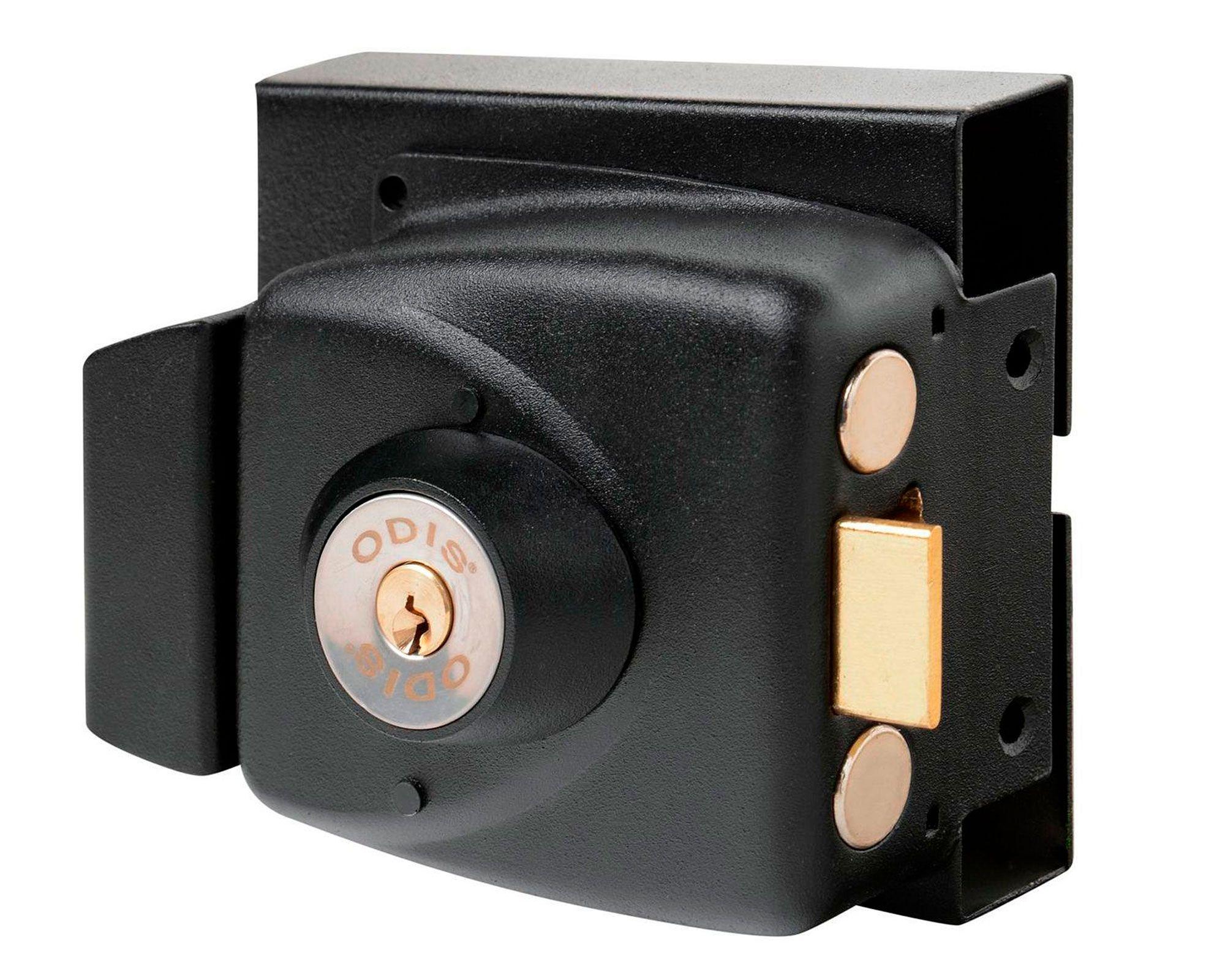 Cerradura sobreponer puertas de 30 mm 773 negro Odis-0