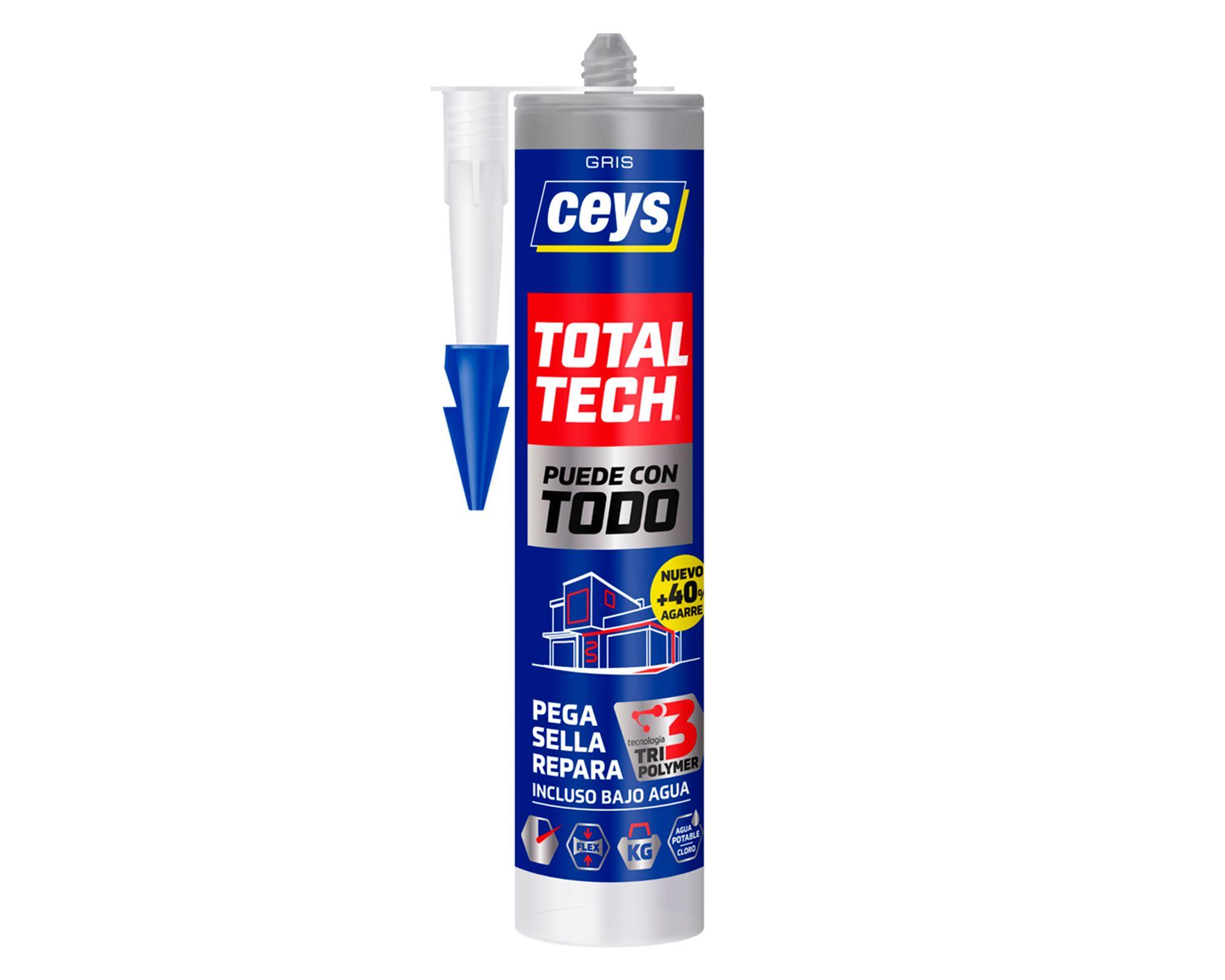 Adhesivo sellador 290 ml Total Tech gris Ceys-2