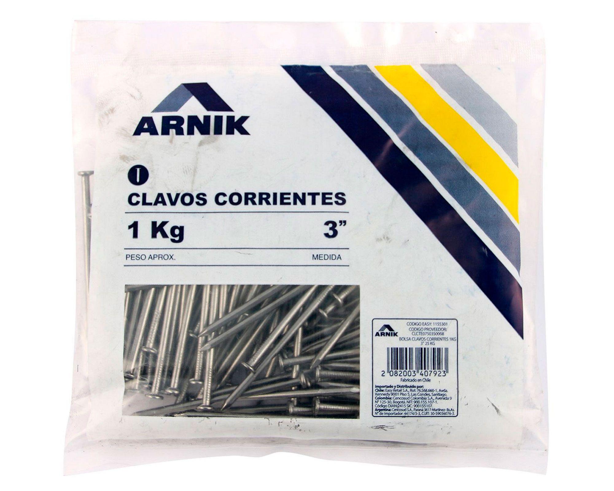 Clavo corriente 3'' 1 kg Arnik-2