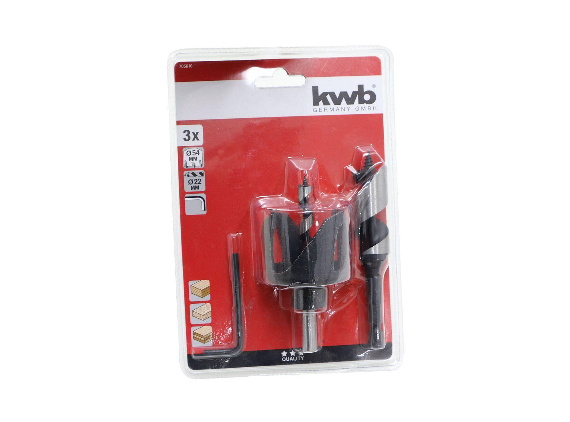 Kit instalación cerradura 3 piezas KWB-0