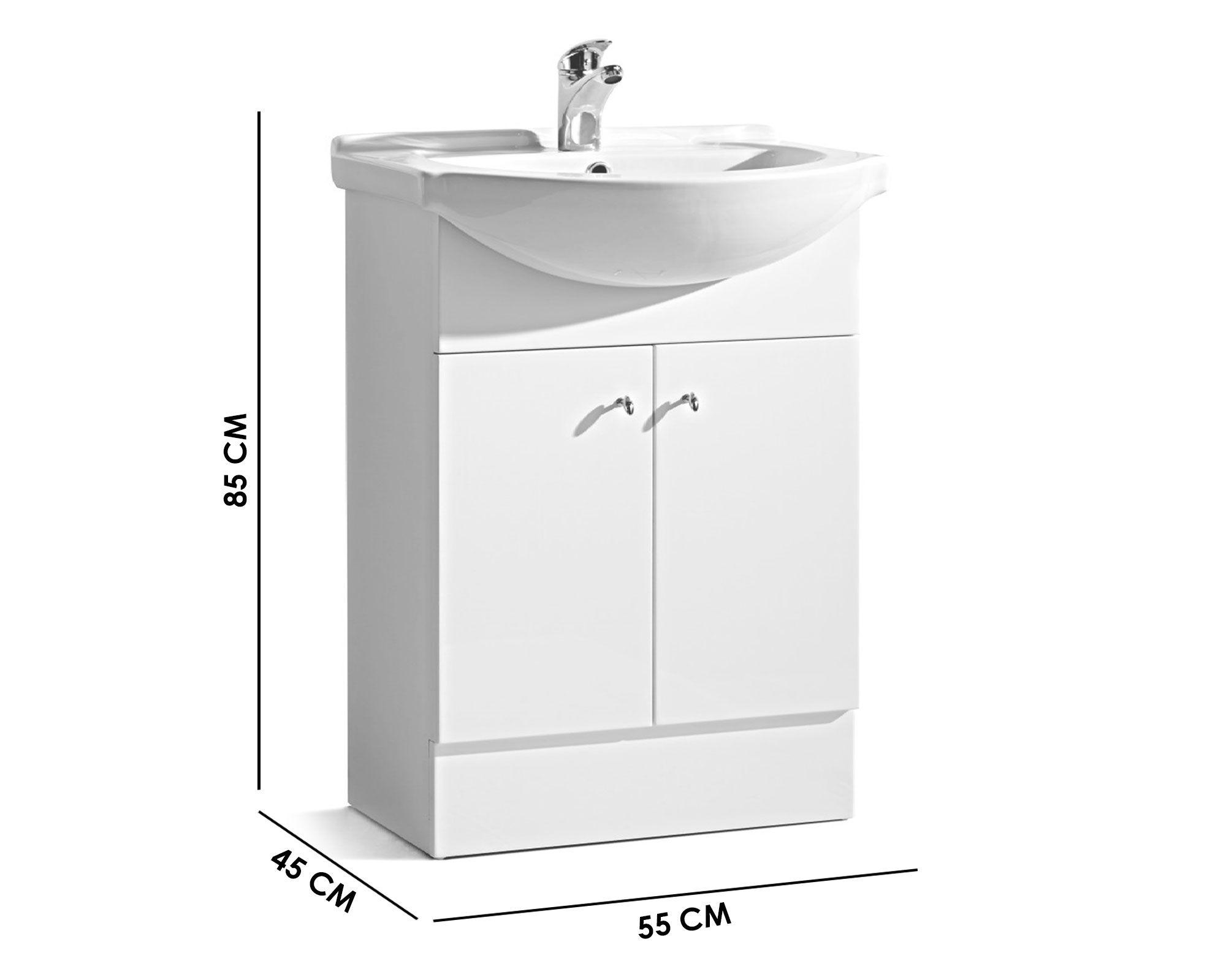 Mueble vanitorio 55 cm Alba blanco-2