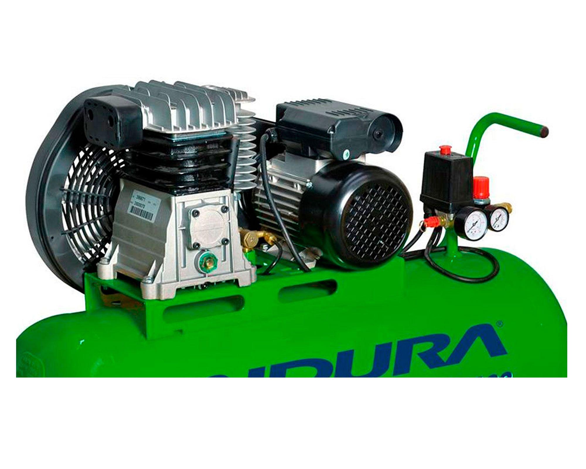 Compresor 3 HP 100 lt Huracán 3100 Indura-1