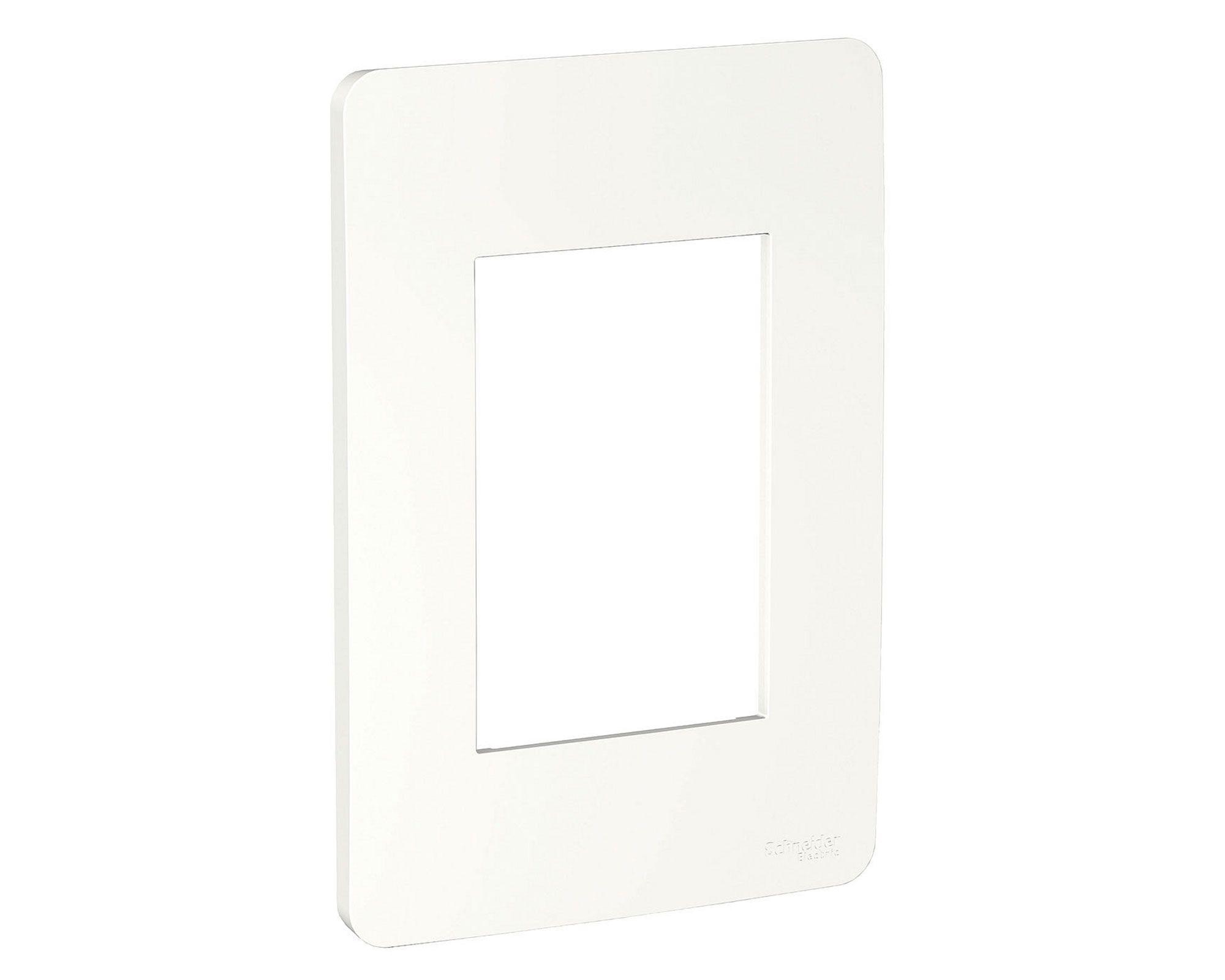 Tapa triple Orión blanco Schneider-2