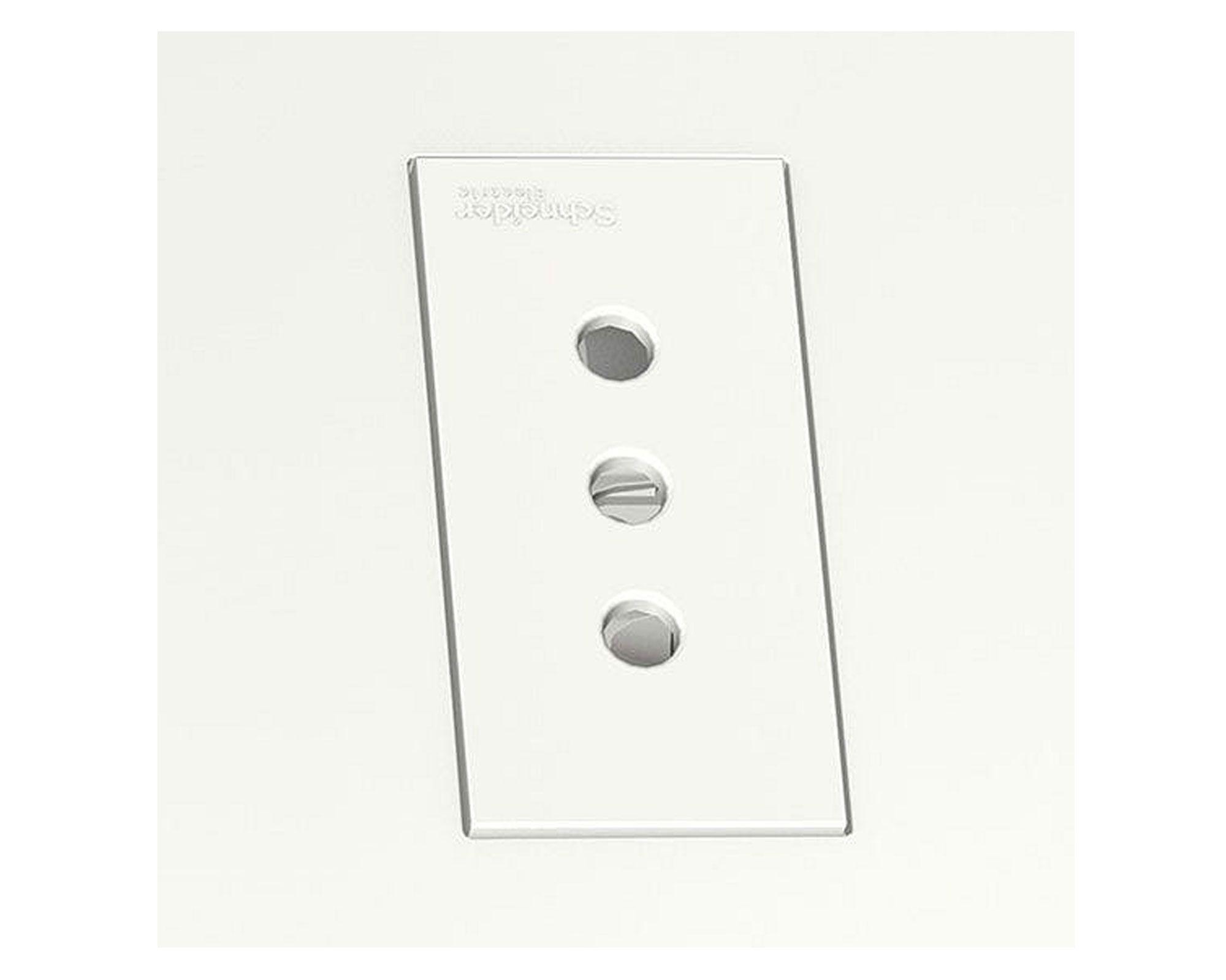 Placa armada doble toma corriente Orión blanco Schneider-3