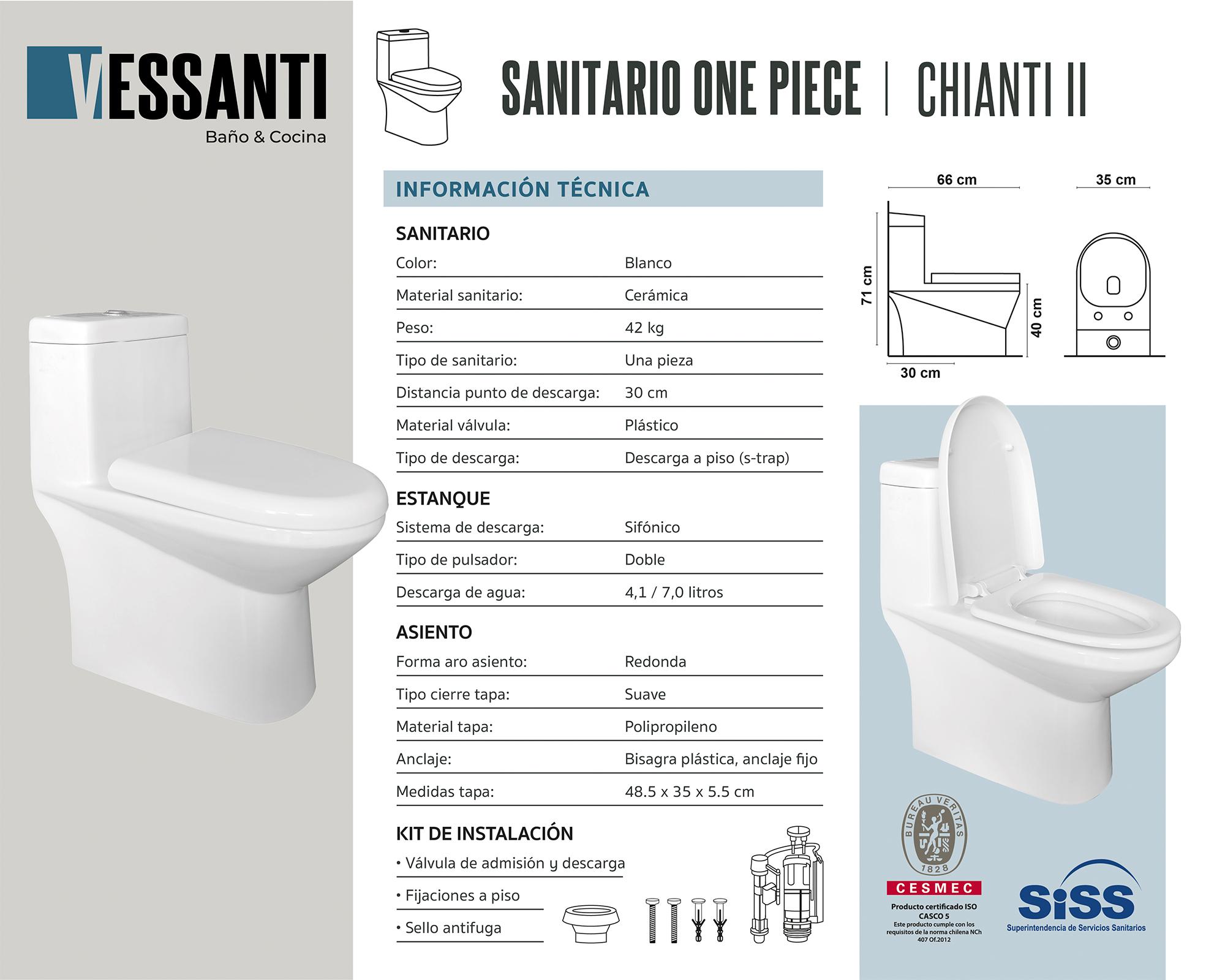 One piece 30 cm Chianti II blanco Vessanti-5