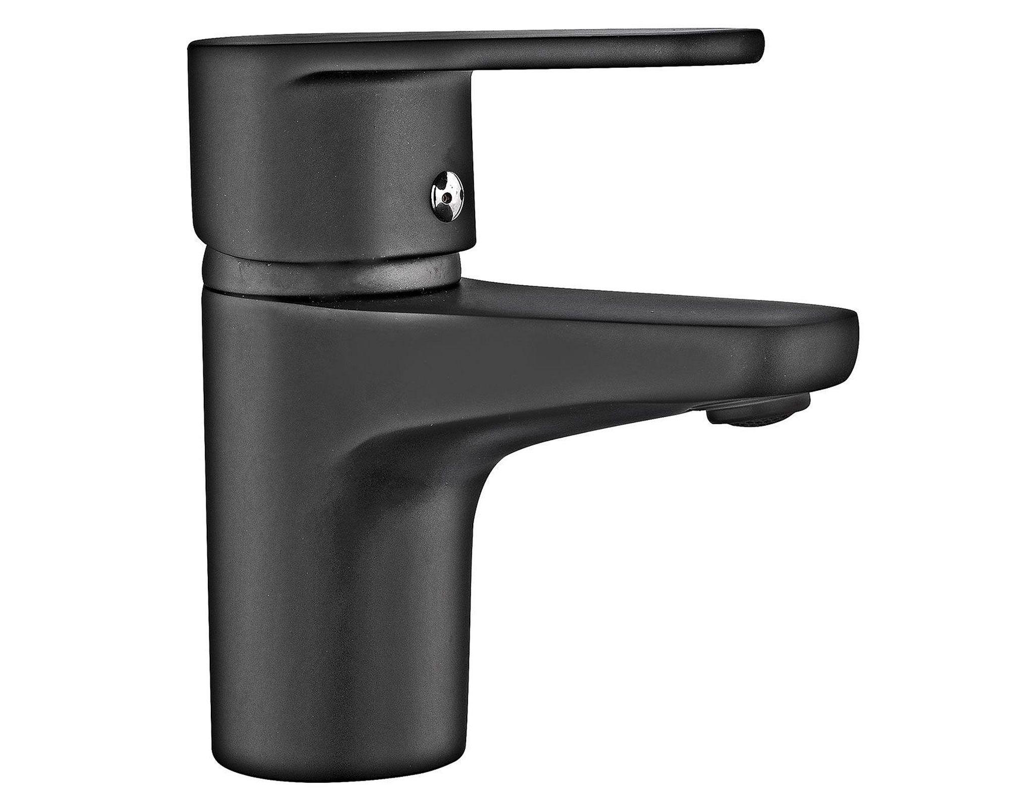 Monomando lavamanos dessin negro Stretto-0