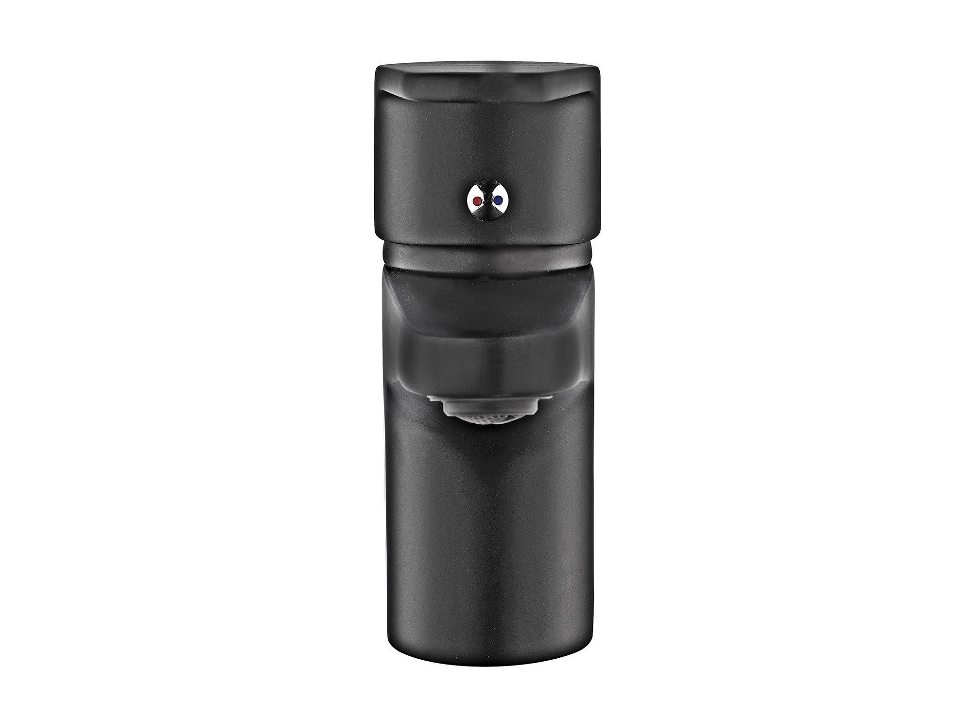 Monomando lavamanos dessin negro Stretto-1